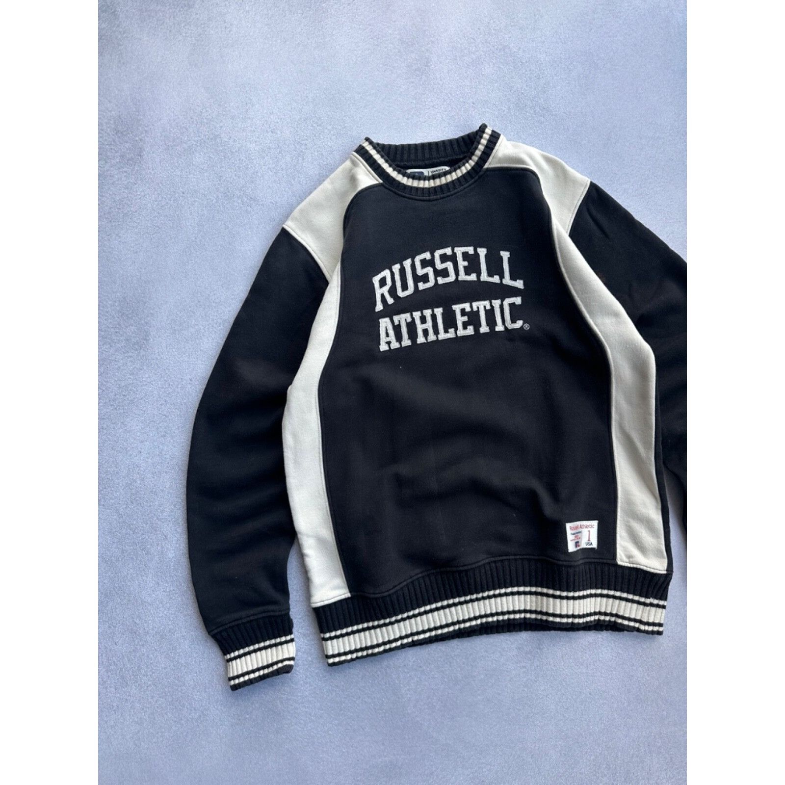 Russell Athletic VTG Russell Athletic Big Logo Sweatshirt Size US M / EU 48-50 / 2 - 2 Thumbnail
