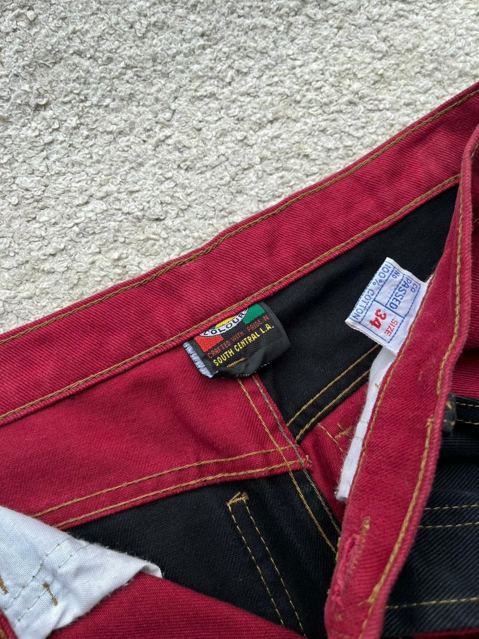 Cross Colours RARE Vintage Cross Colours Two Tone Baggy Pants Size US 34 / EU 50 - 7 Thumbnail
