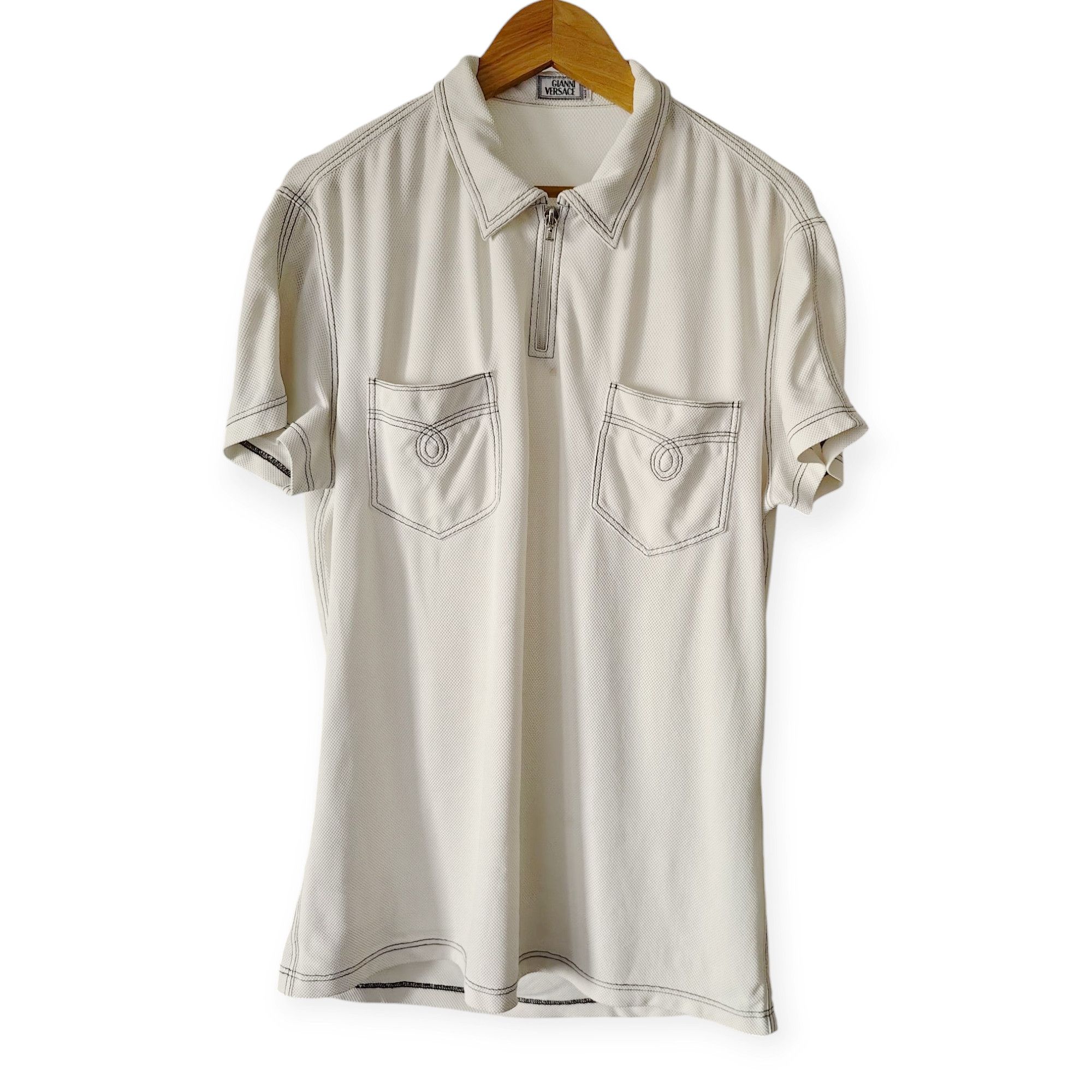 Versace Gianni Versace Western Polo Shirt 50 Size US M / EU 48-50 / 2 - 1 Thumbnail