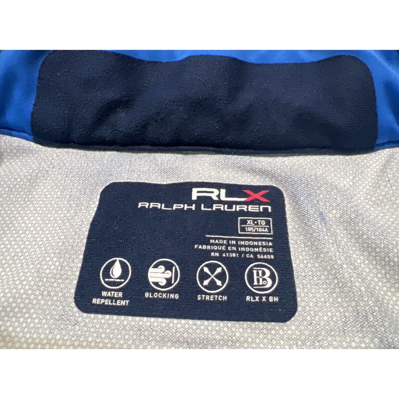 Vintage RLX BH Men's Activewear Water Repellent Windbreaker Shirt XL Blue Short Sleeve Size US XL / EU 56 / 4 - 6 Thumbnail
