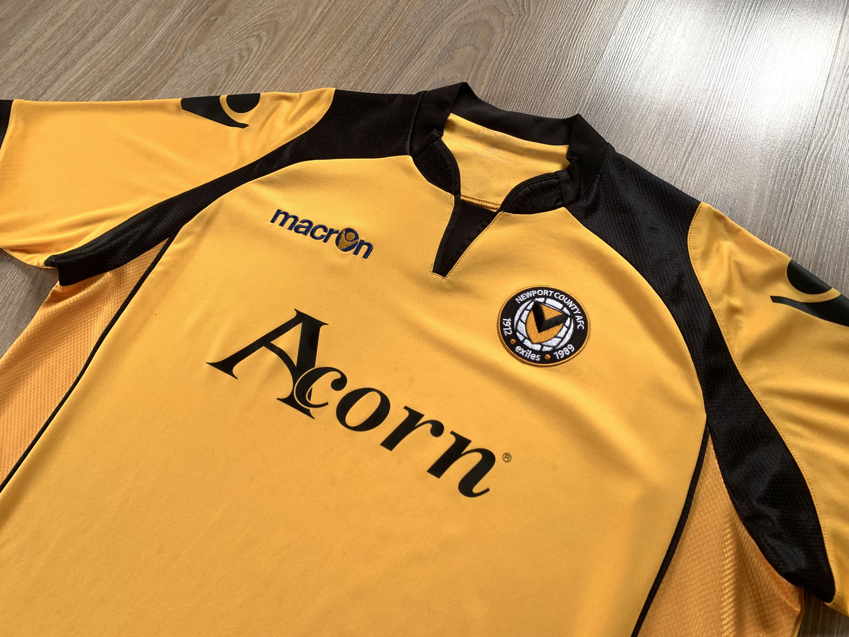 Macron × Vintage Vintage Macron Newport County Shirt Size US XL / EU 56 / 4 - 4 Thumbnail