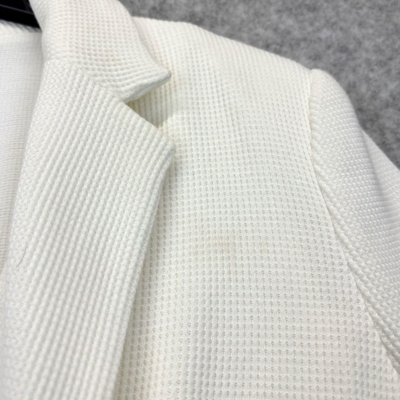 Mango VINTAGE not applicable MNG Mango Blazer Jacket Ivory Women’s L Casual Defects Size L / US 10 / IT 46 - 3 Thumbnail