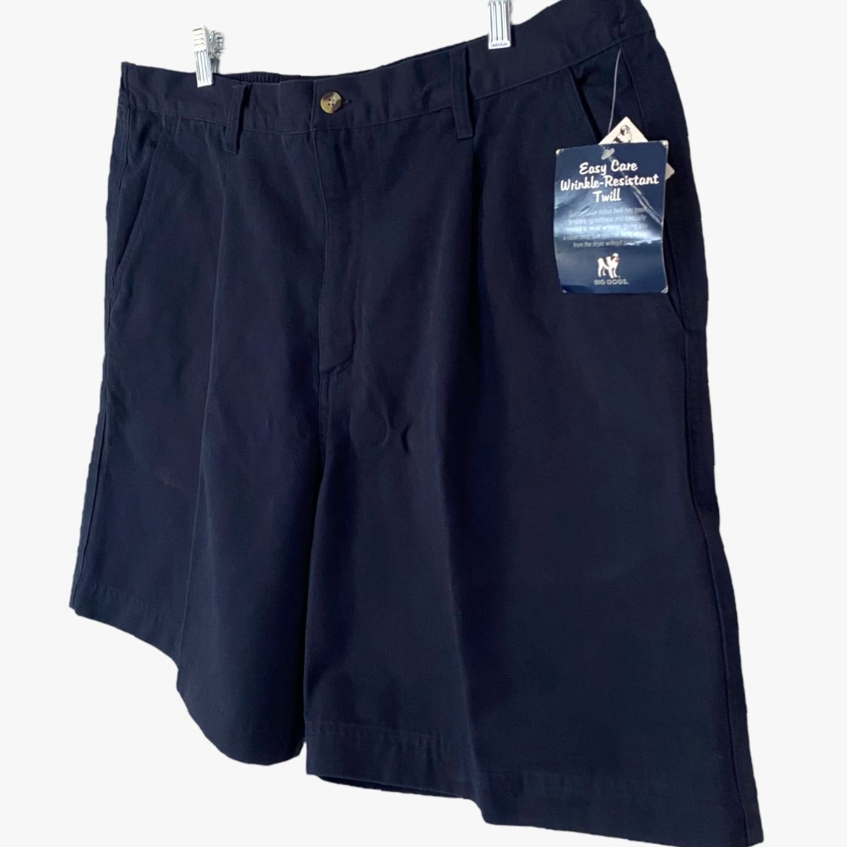 Big Dogs VINTAGE Big Dogs Chino Shorts Men's Size 38 Navy Blue Cotton Pleated Casual Preppy Size US 38 / EU 54 - 3 Thumbnail