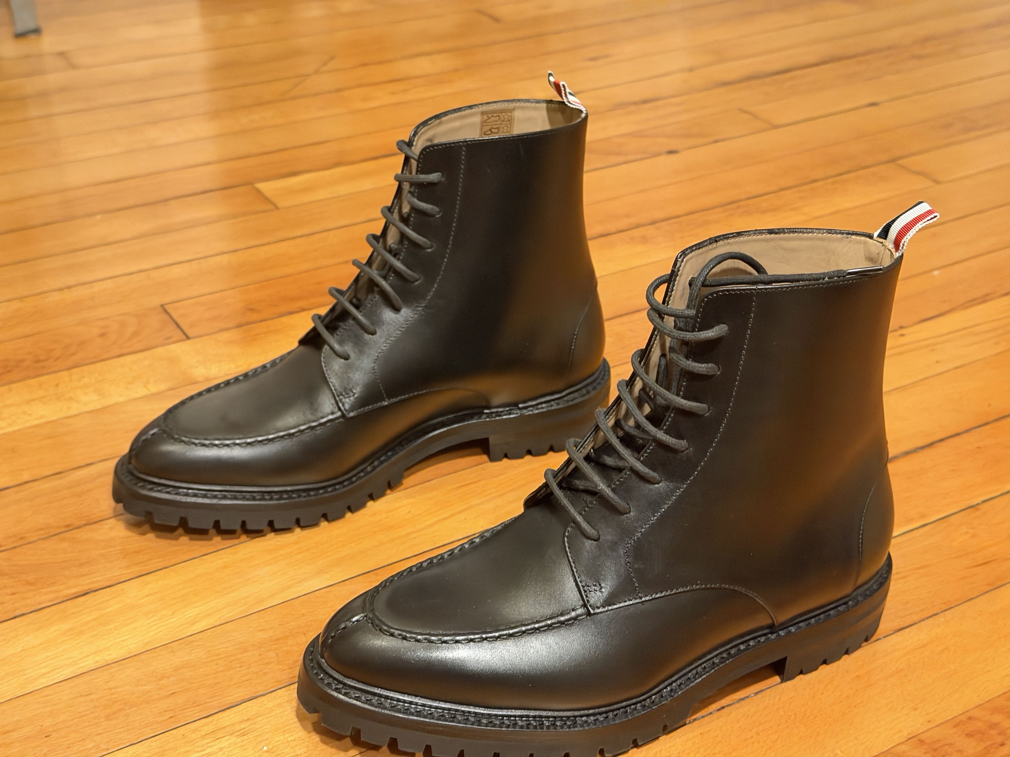 Thom Browne Box Calf Commando Sole Appon Stitch Boot Size US 8 / EU 41 - 1 Thumbnail