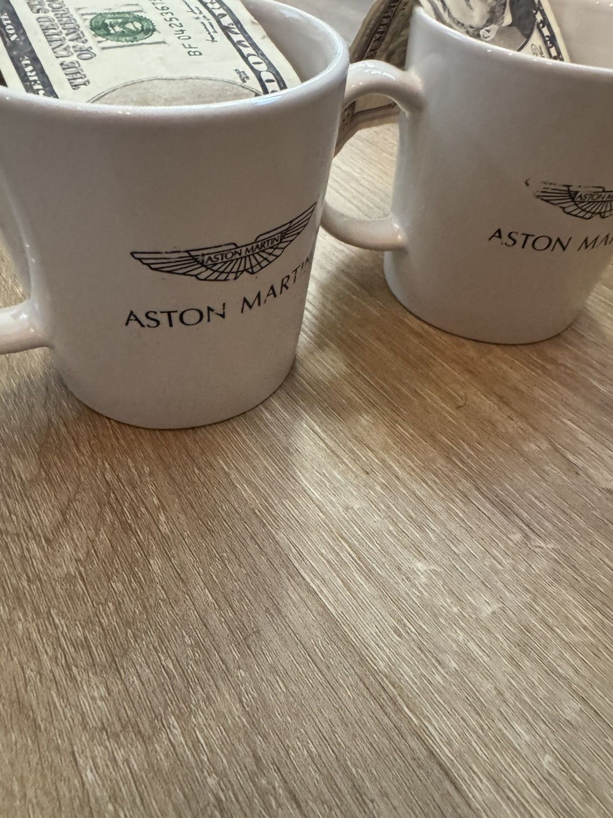 Lamborghini VINTAGE ASTON MARTIN LOGO COFFEE MUG SET (2 MUGS, USED) Size ONE SIZE - 5 Thumbnail