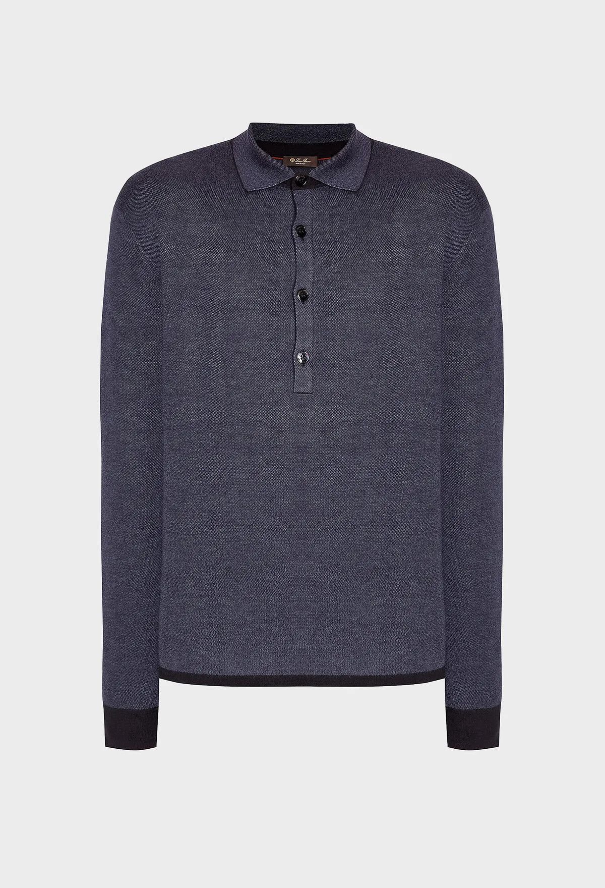 image of Loro Piana O1Srvl11E0424 Polo Diveria Knitwear In Grey, Men's (Size Medium)