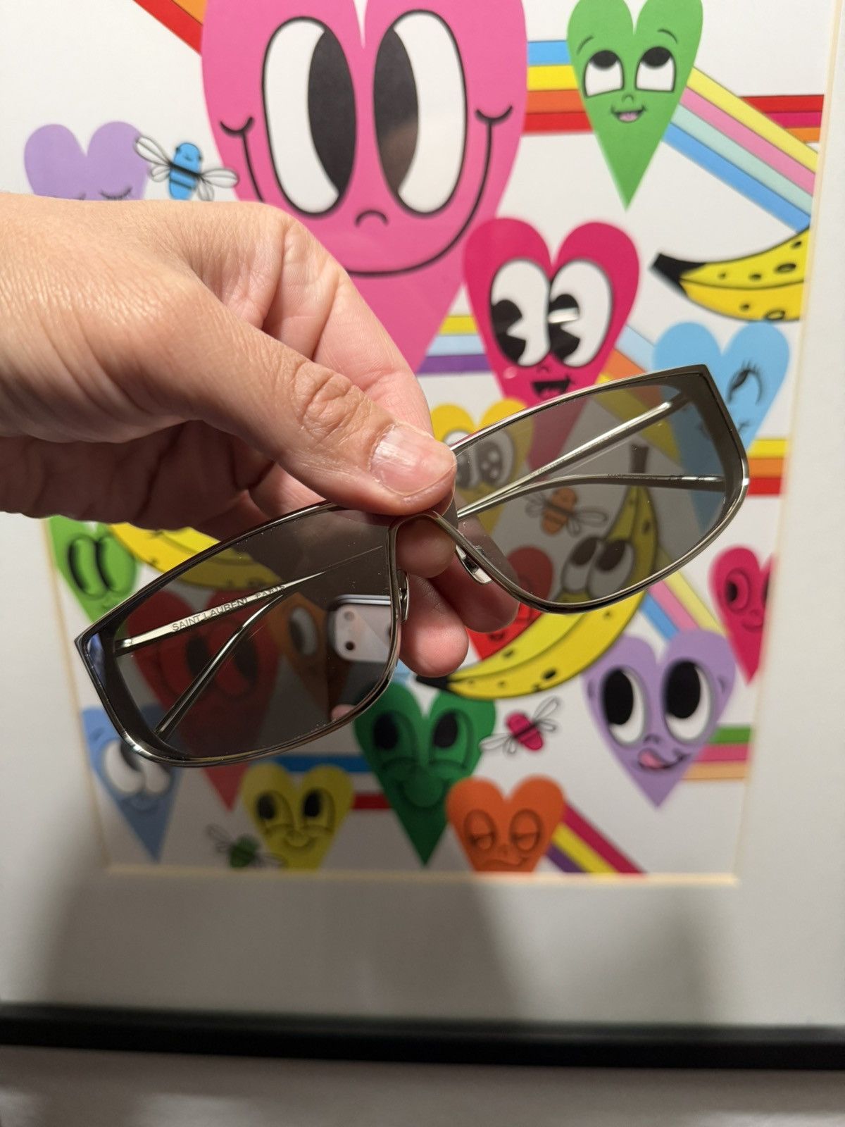 Saint Laurent Paris Saint Laurent Luna Shield Glasses Size ONE SIZE - 5 Thumbnail