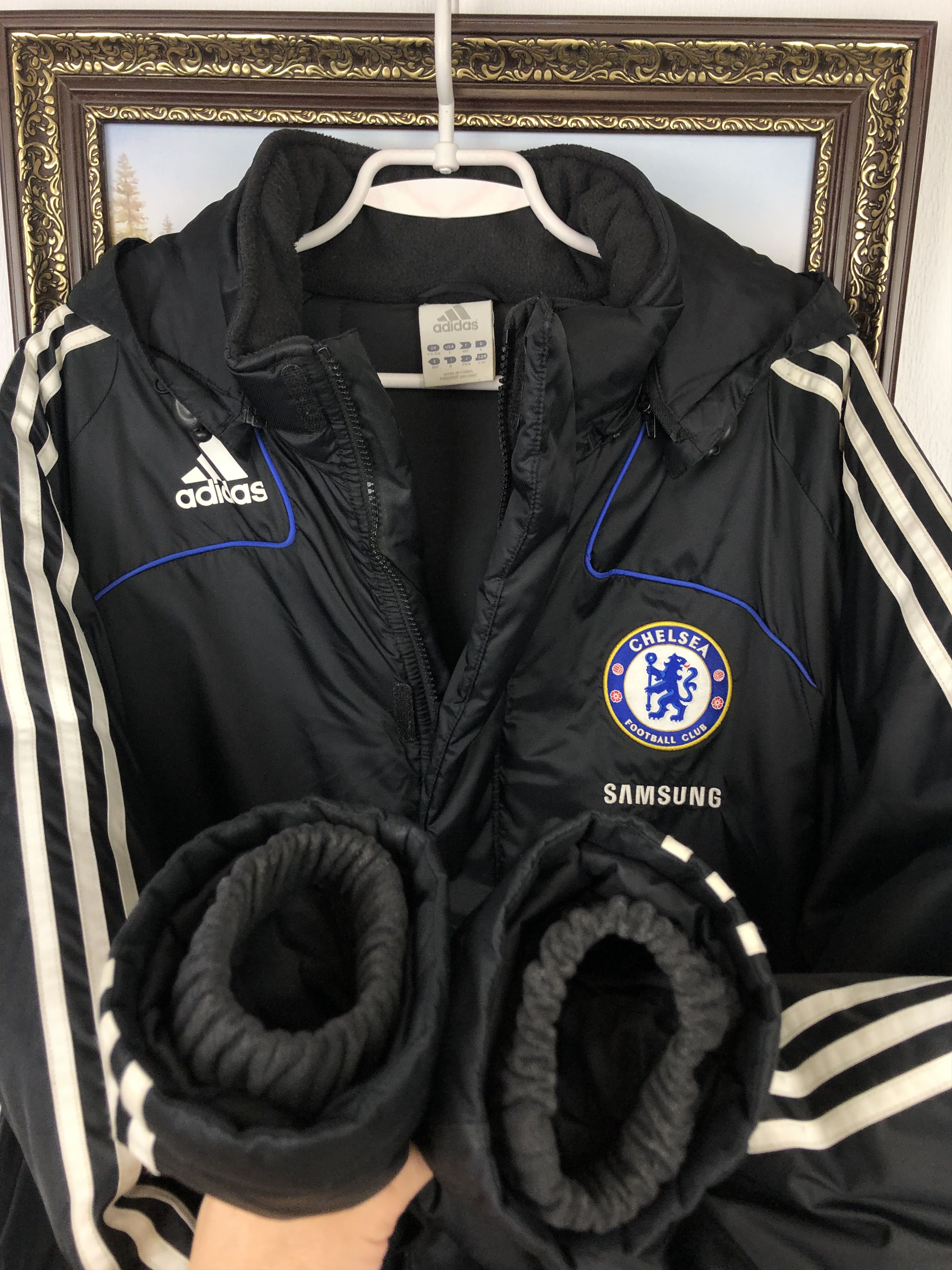 Adidas Vintage Adidas Chelsea Football Jacket Soccer Bomber Size US XL / EU 56 / 4 - 7 Thumbnail