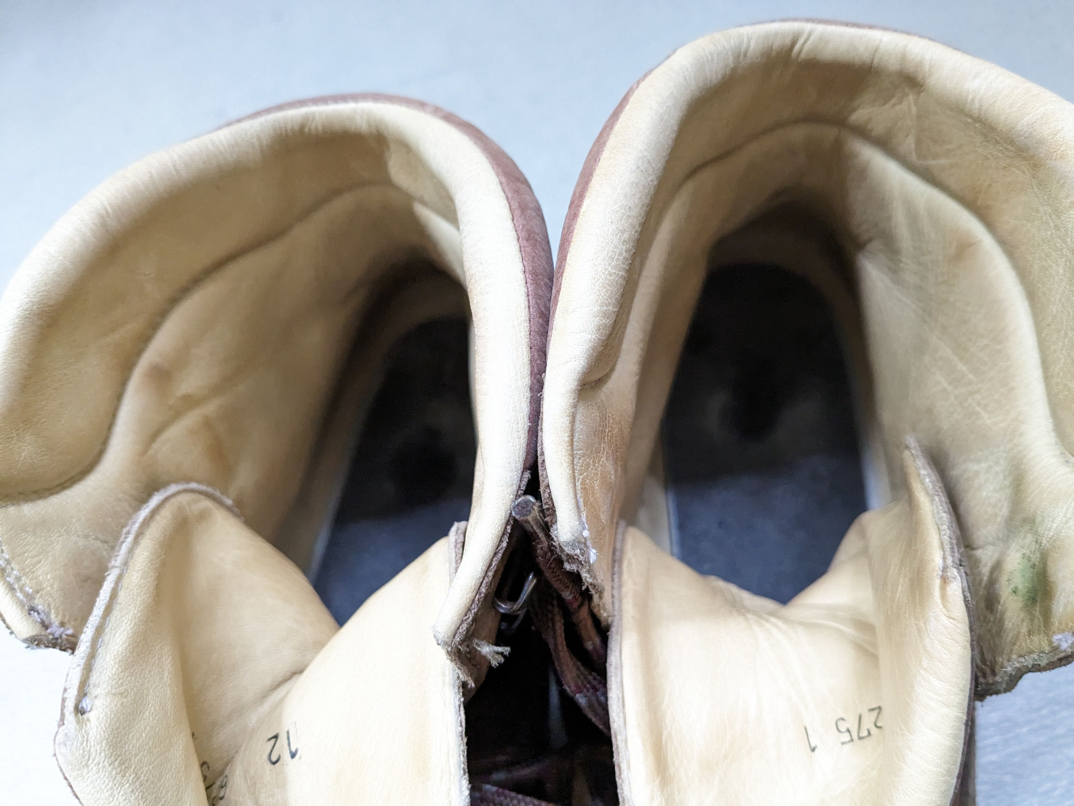 Vibram × Vintage Vintage Hiking Boots Size 12 Brown Suede Leather Lace Up Size US 12 / EU 45 - 3 Thumbnail