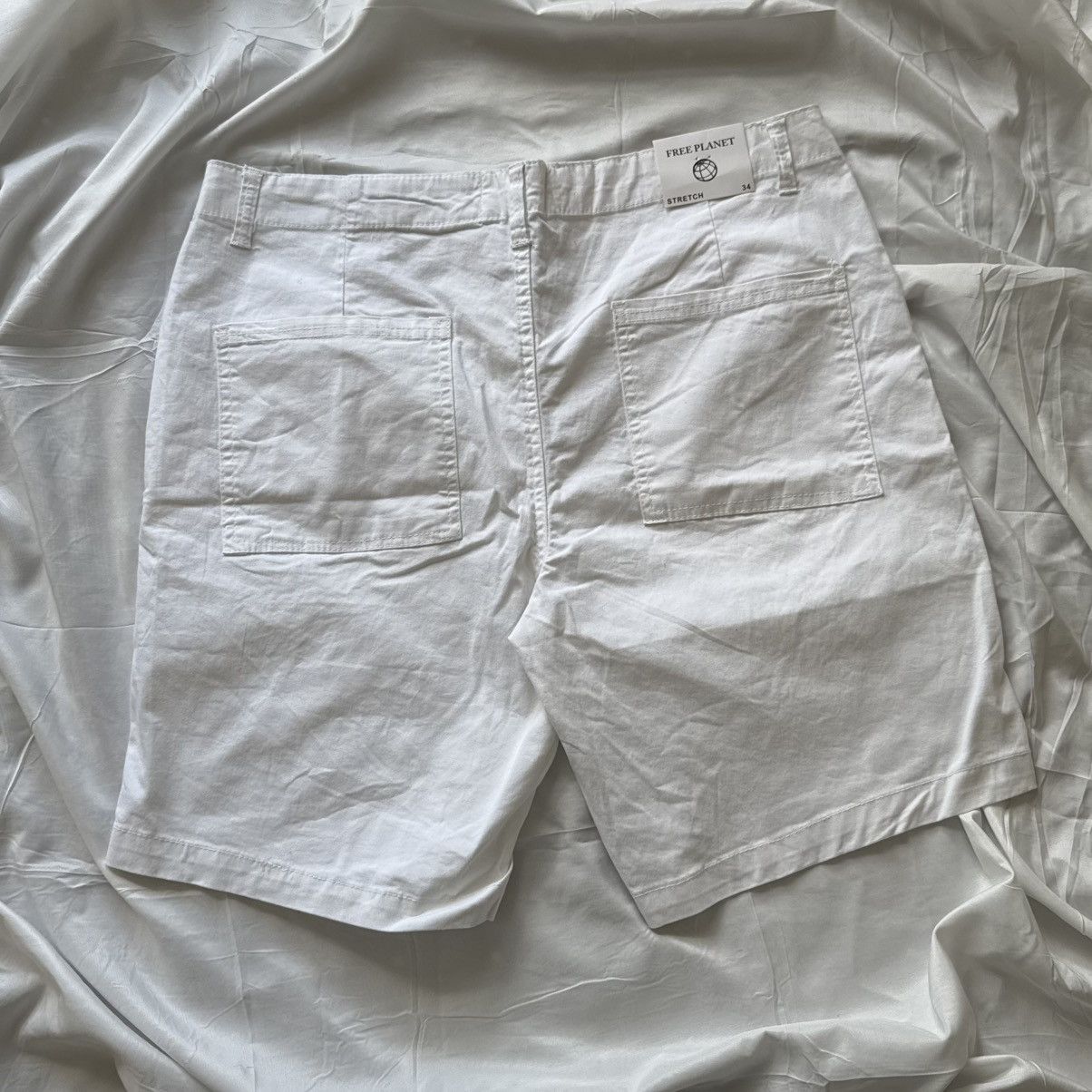 Free Planet Free Planet White Cotton Stretch Shorts Size 34 New / Summer Size US 34 / EU 50 - 9 Thumbnail