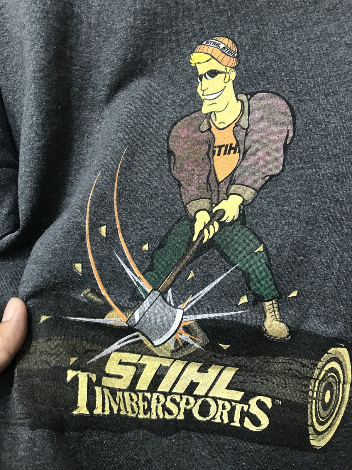 Playstation × Vintage Vintage90s STIHL Timbersports T-shirt Size US L / EU 52-54 / 3 - 6 Thumbnail