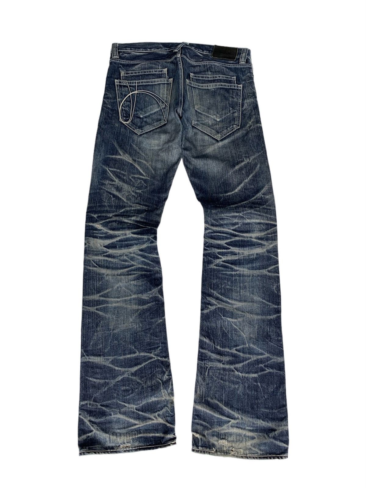 image of Distressed Denim x No Id Japan Distressed Punk Ppfm in Blue, Men's (Size 33)