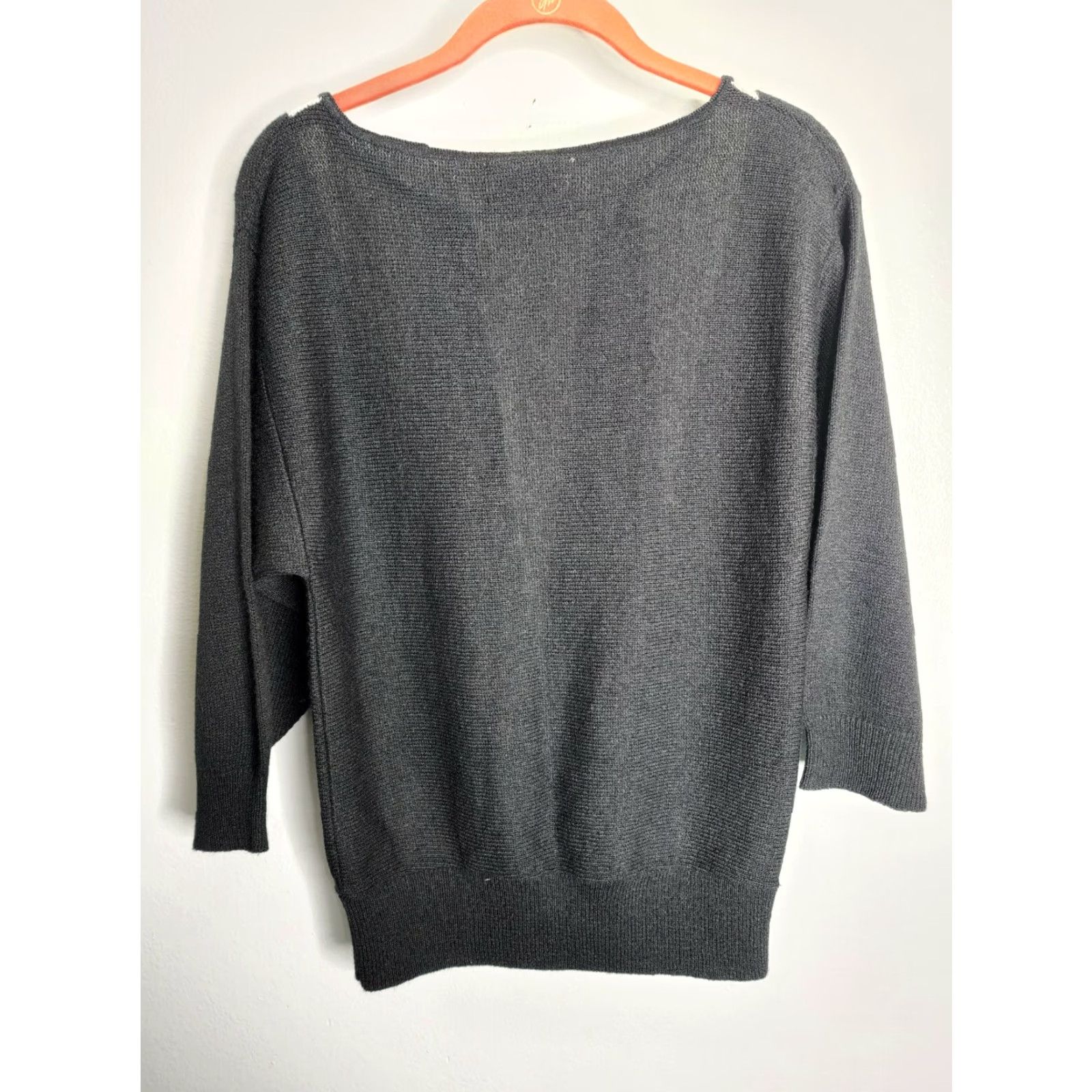 Vintage VINTAGE Laura by Alyzia M Pullover Knit Sweater Black White David Rose Style Sweater Womens M Black 1980s Full Set Clothing Size M / US 6-8 / IT 42-44 - 2 Thumbnail