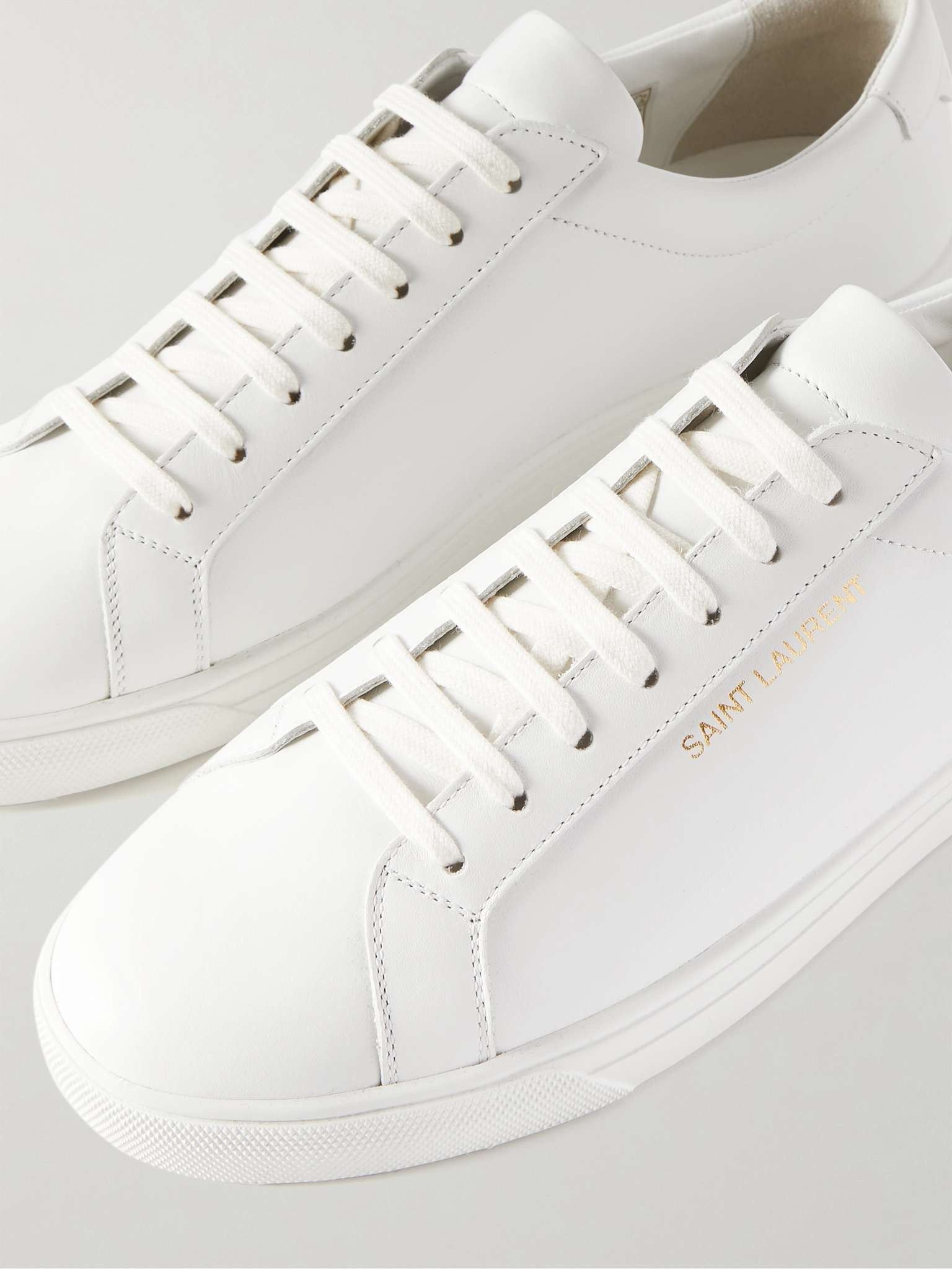 Saint Laurent Paris o1b1hav110425 Andy Leather Sneakers in White Size US 12.5 / EU 45-46 - 6 Thumbnail