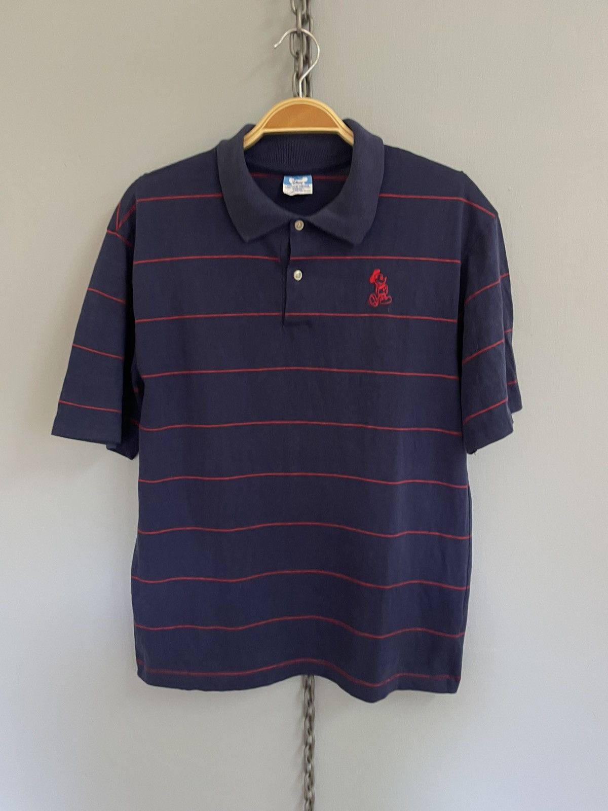 Disney Vintage 80s Mickey Mouse polo shirt Size US L / EU 52-54 / 3 - 1 Thumbnail