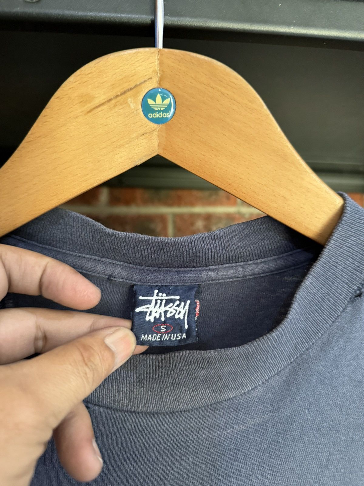 Stussy Thrashed Vintage 90s Stussy Crown Backhit Sun Faded Tee Size US S / EU 44-46 / 1 - 8 Thumbnail