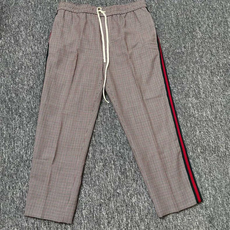 Gucci Classic red and green striped casual pants
