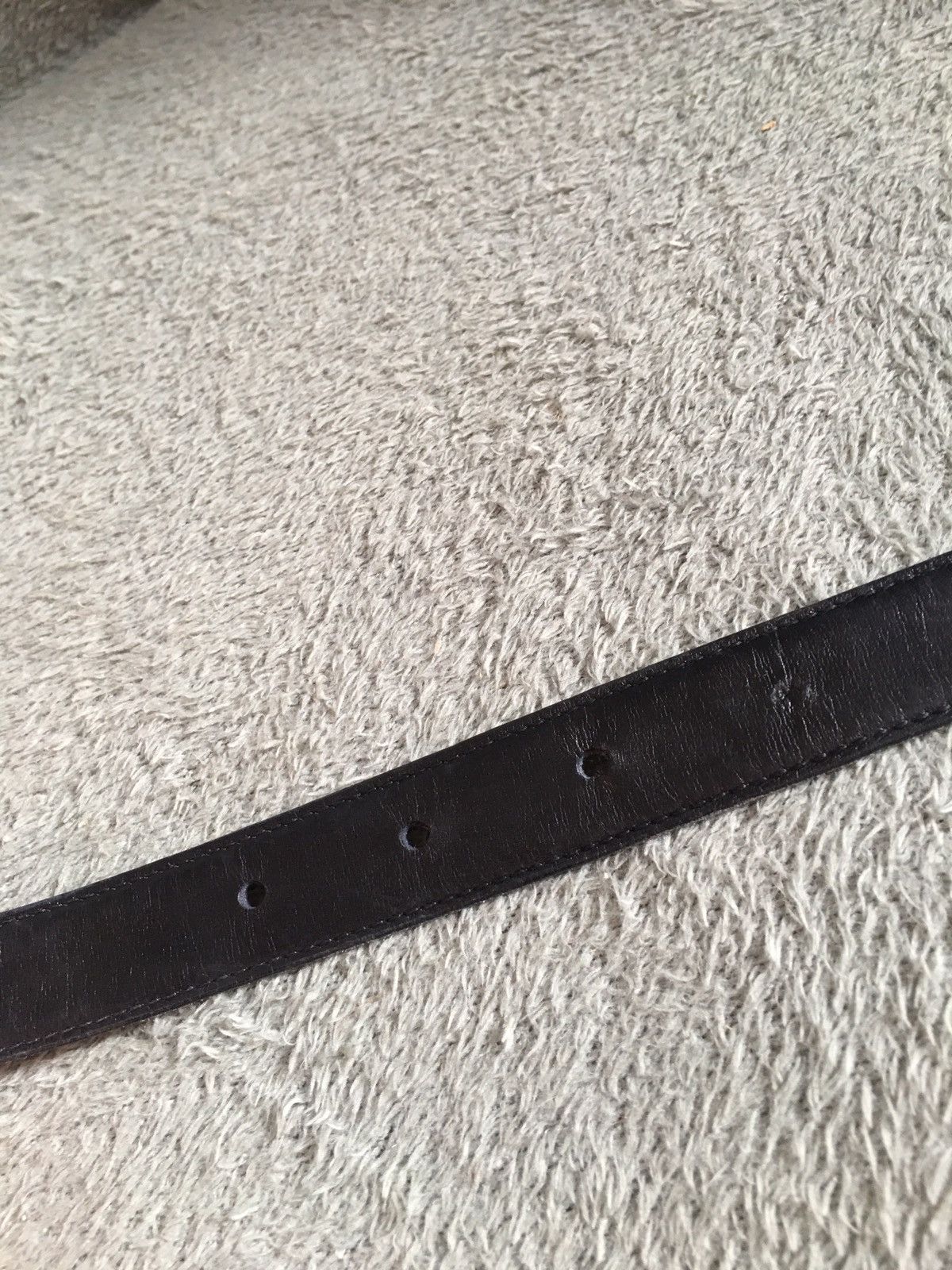 Gucci Gucci Belt Leather Black GG Vintage Sz 75/30 Size 30 - 9 Thumbnail