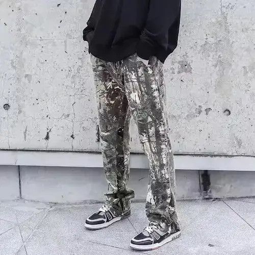 Japanese Brand × Vintage BLACK FRIDAY SALE Mixed Camo Print Cargo Straight Leg Size US 34 / EU 50 - 4 Thumbnail