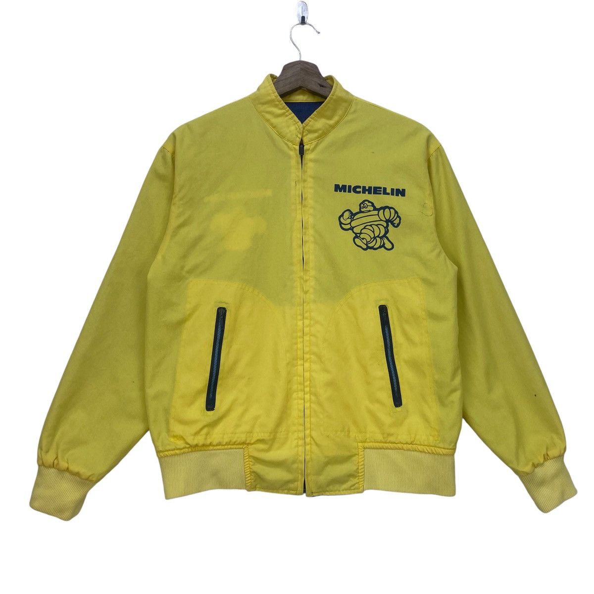 Other Vintage 90s Michelin Embroidered Big Logo Reversible Jacket Size US S / EU 44-46 / 1 - 3 Thumbnail