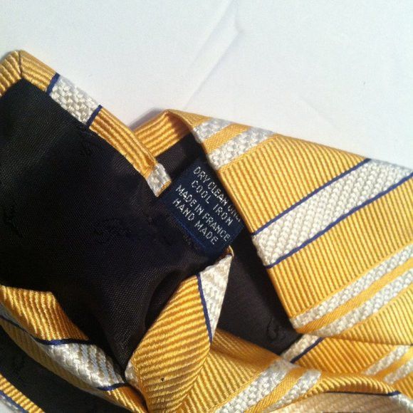 Faconnable FACONNABLE MENS 100%SILK STRIPED NECK TIE WIDTH: 4" Size ONE SIZE - 5 Thumbnail