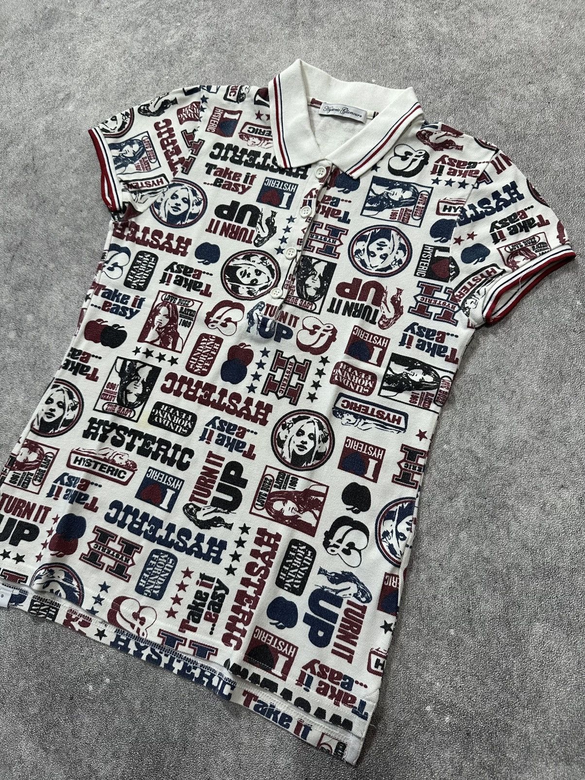 Hysteric Glamour Hysteric glamour all logo polo shirt Size US S / EU 44-46 / 1 - 3 Thumbnail
