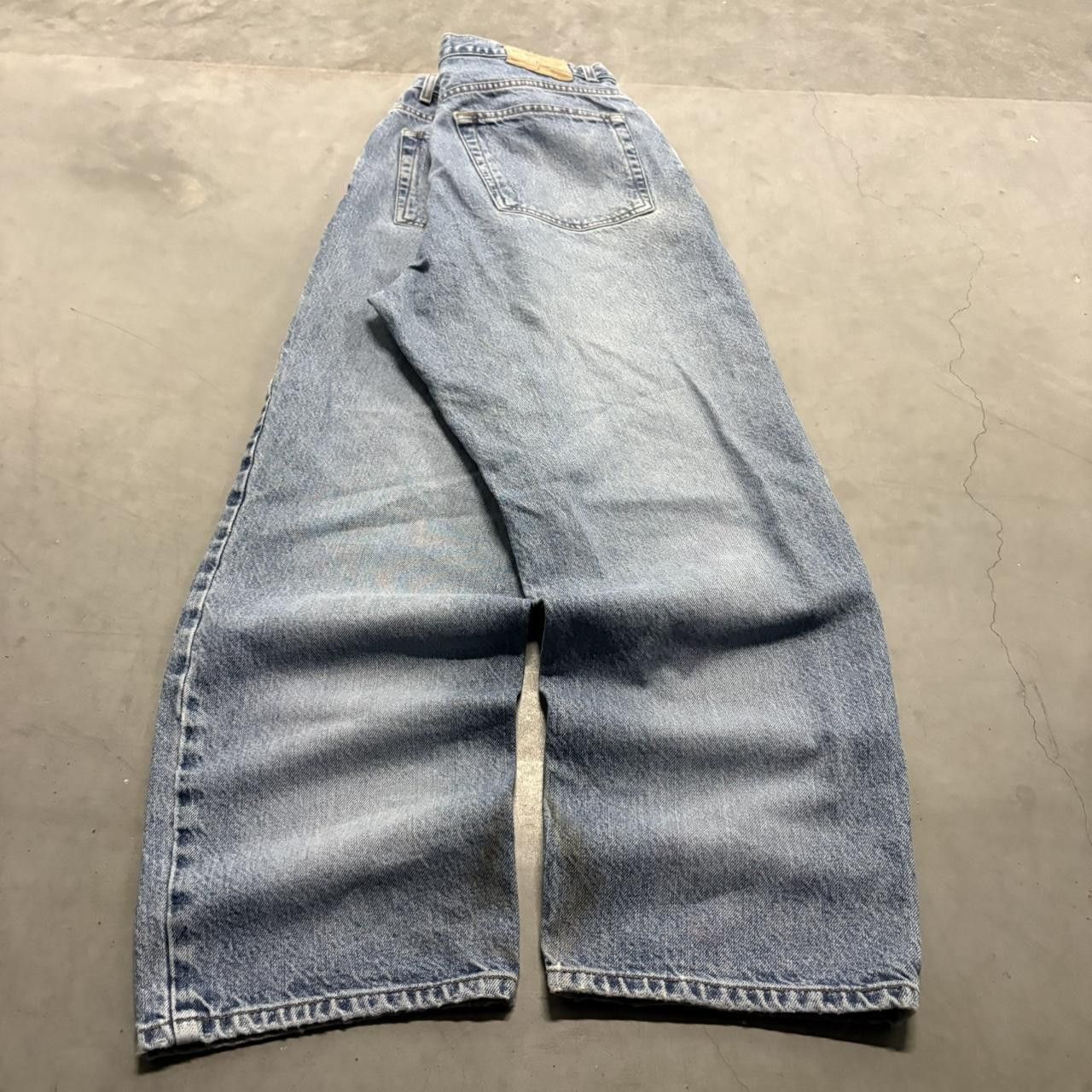 American Eagle Outfitters Crazy Vintage Y2K/2000s Baggy Streetwear Style American Eagle Medium Blue Wash Denim Jeans! Size US 36 / EU 52 - 6 Thumbnail