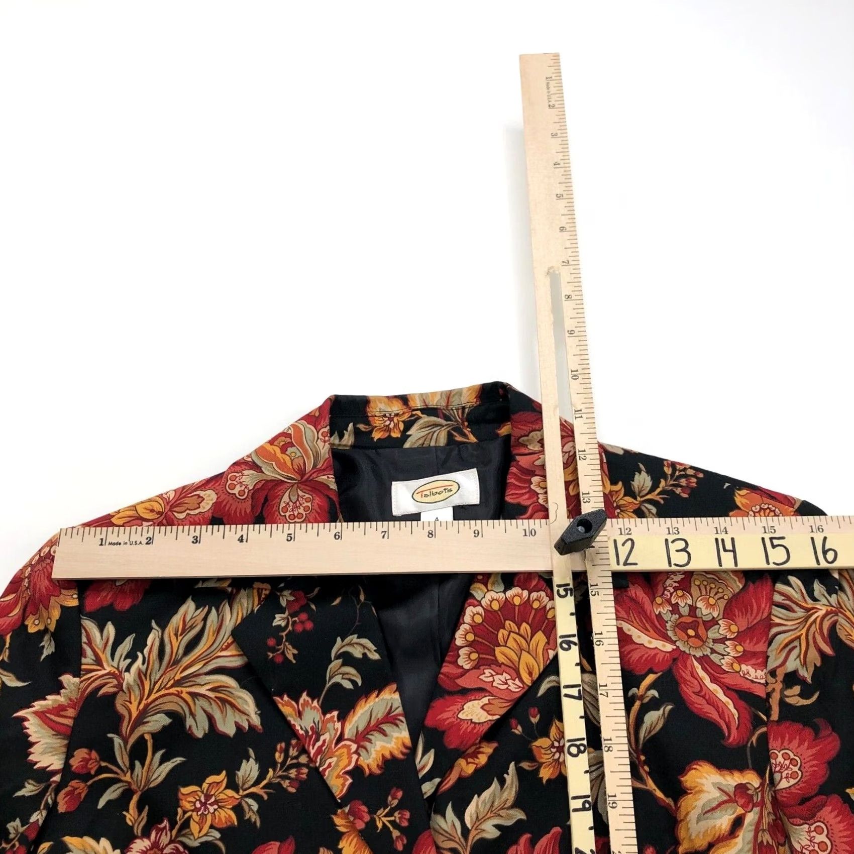Talbots Talbots Floral Lightweight Womens 100% Cotton Three Button Blazer Jacket Blazer Women Small 4 Multicolor Floral Pattern Size S / US 4 / IT 40 - 7 Thumbnail