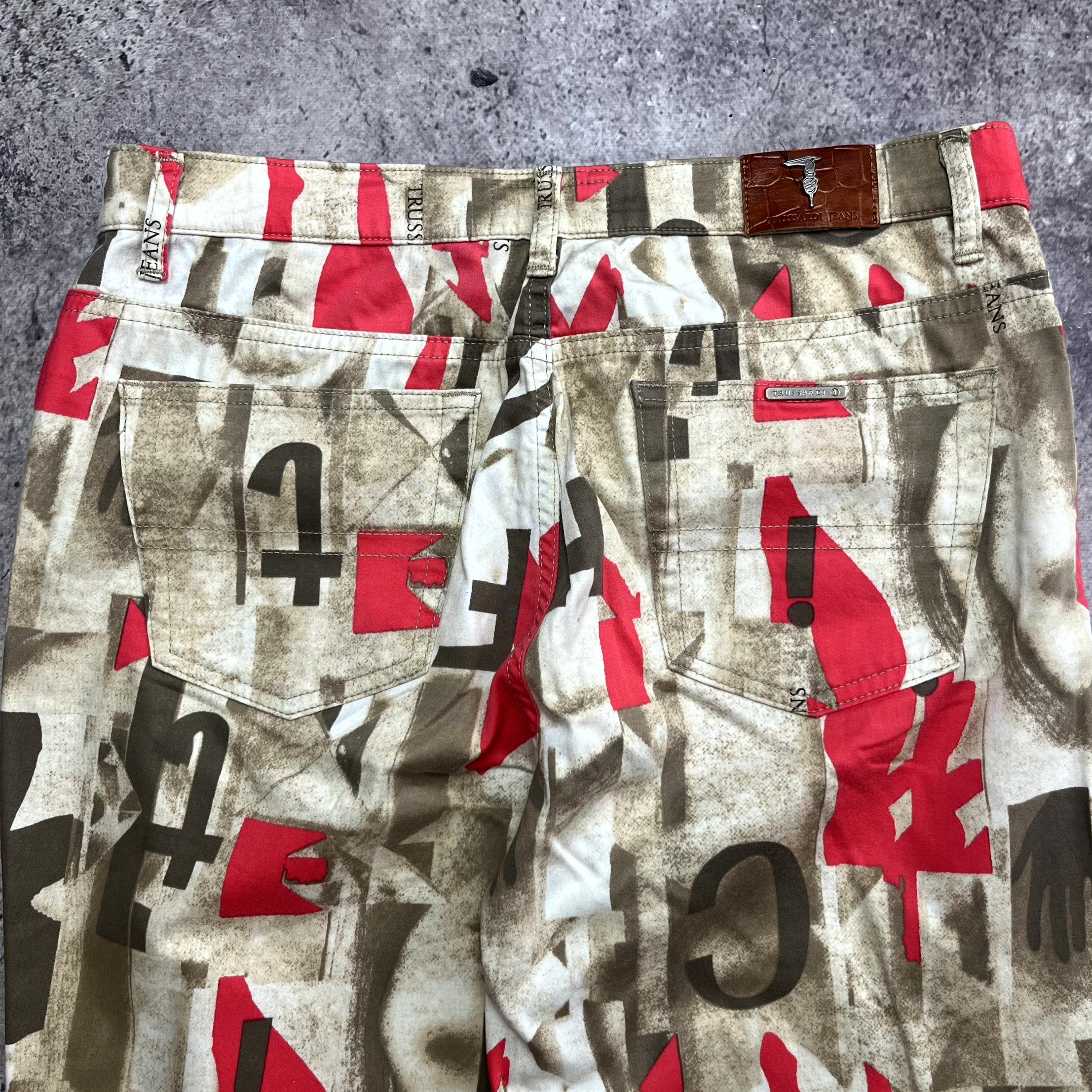 Trussardi Y2K Trussardi Abstract Pants Straight Pink Jeans Size 32 Size 32" / US 10 / IT 46 - 10 Thumbnail