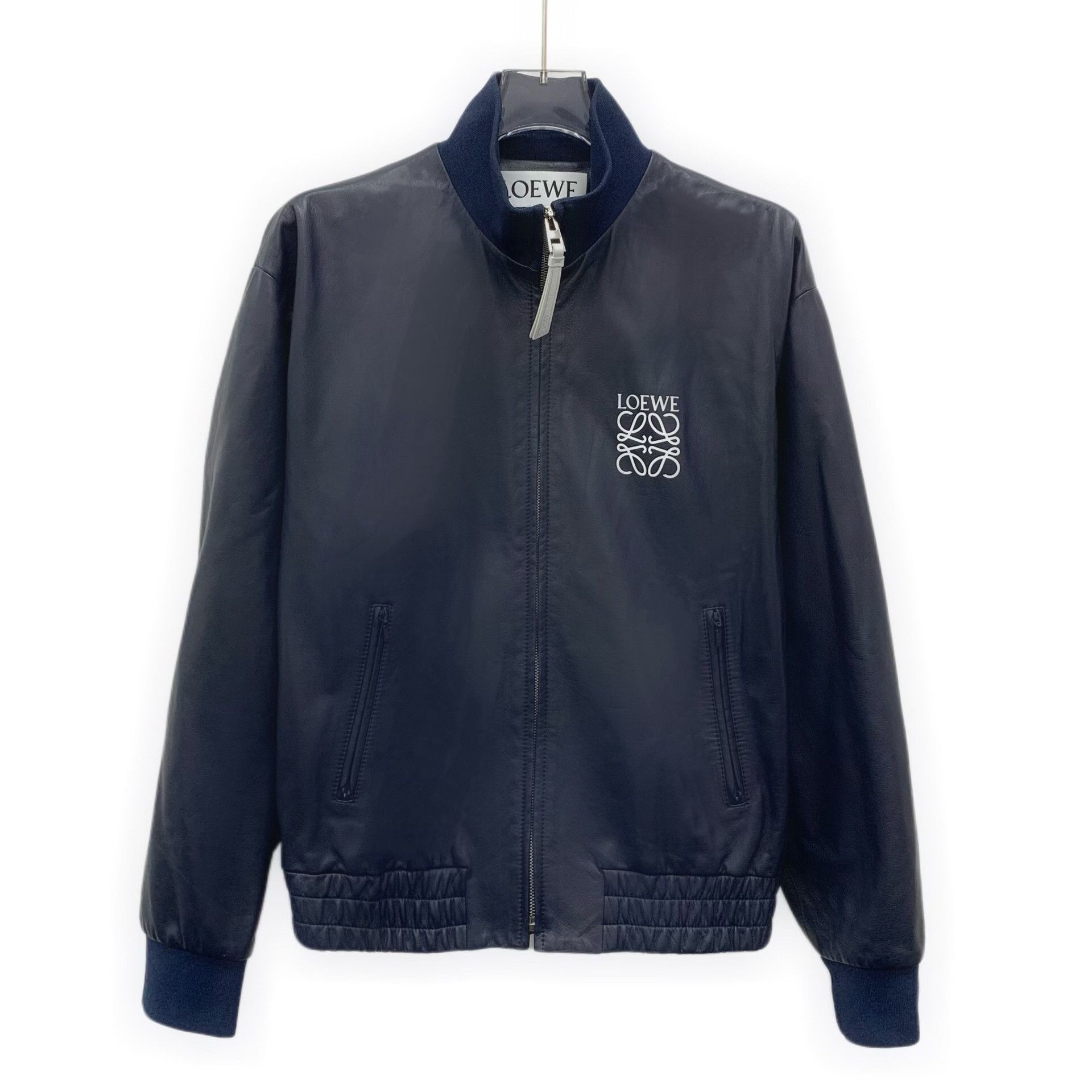 Loewe Loewe Lambskin Logo Zip Leather Jacket Size 38 Size S / US 4 / IT 40 - 1 Thumbnail