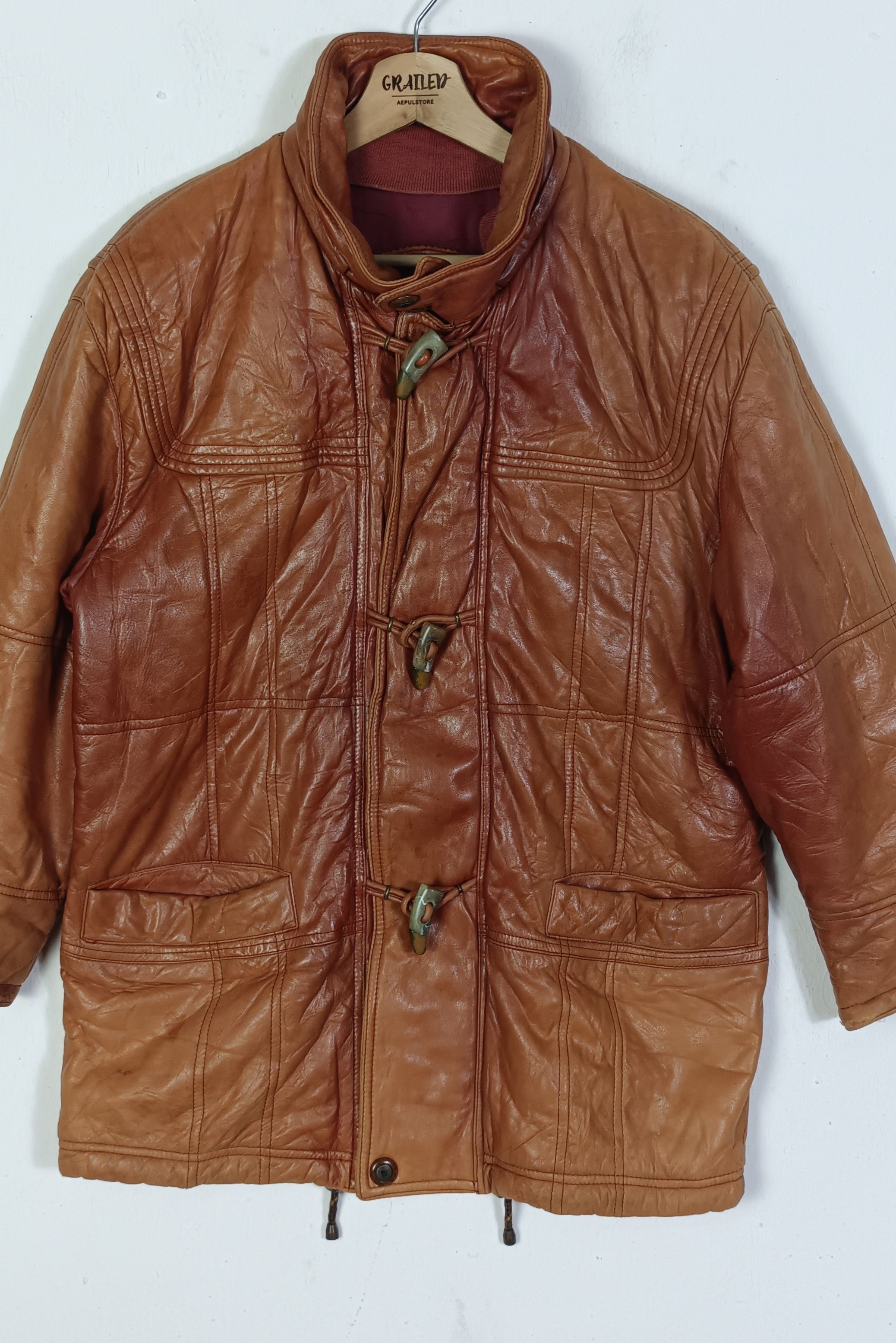 Vintage Vintage 🔥Novopel Leather Jacket Italian Designer Size US L / EU 52-54 / 3 - 4 Thumbnail