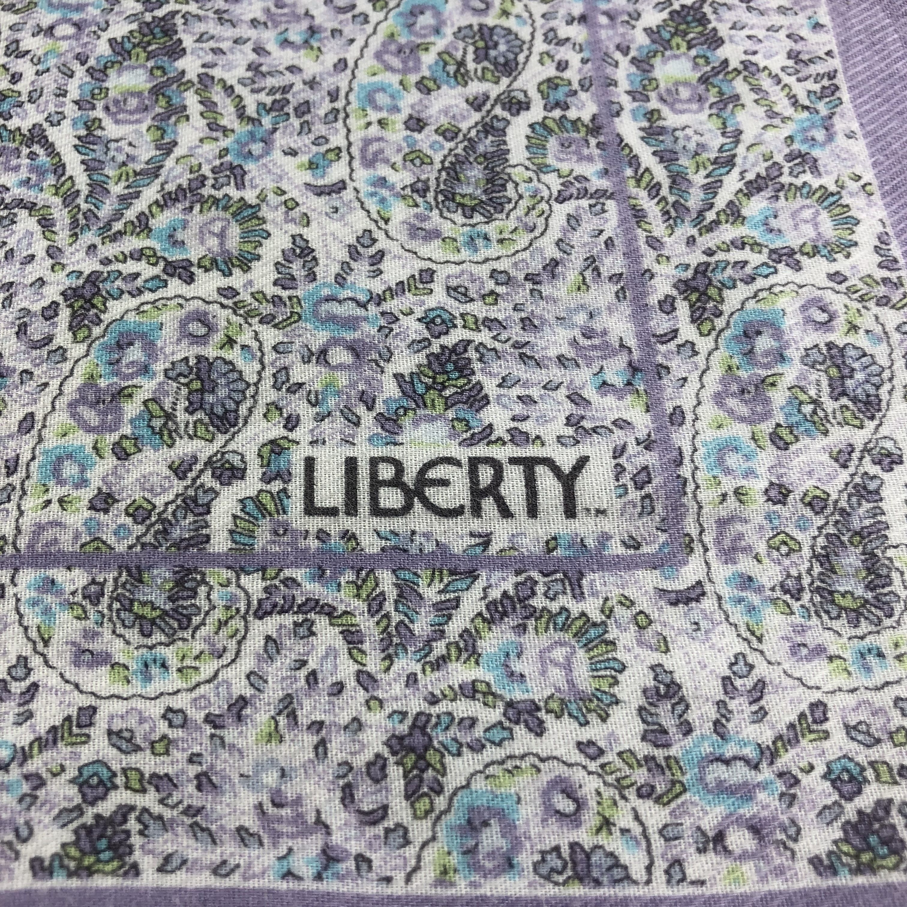 Liberty × Vintage Liberty Paisley Handkerchief Neckerchief Bandana H1579 Size ONE SIZE - 4 Thumbnail
