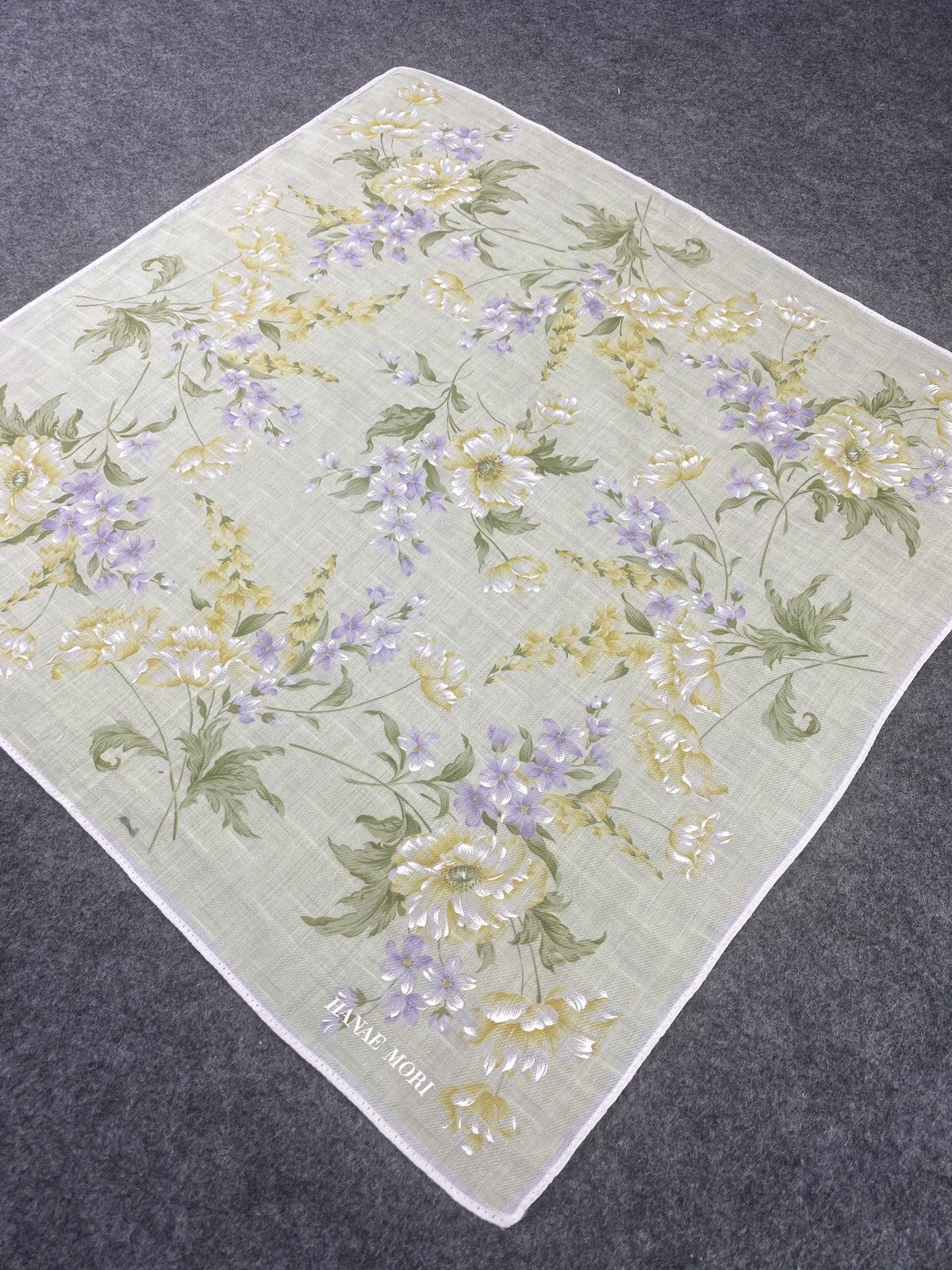 Hanae Mori × Vintage Hanae Mori Handkerchief / Bandana / Neckerchief-B053 Size ONE SIZE - 4 Thumbnail