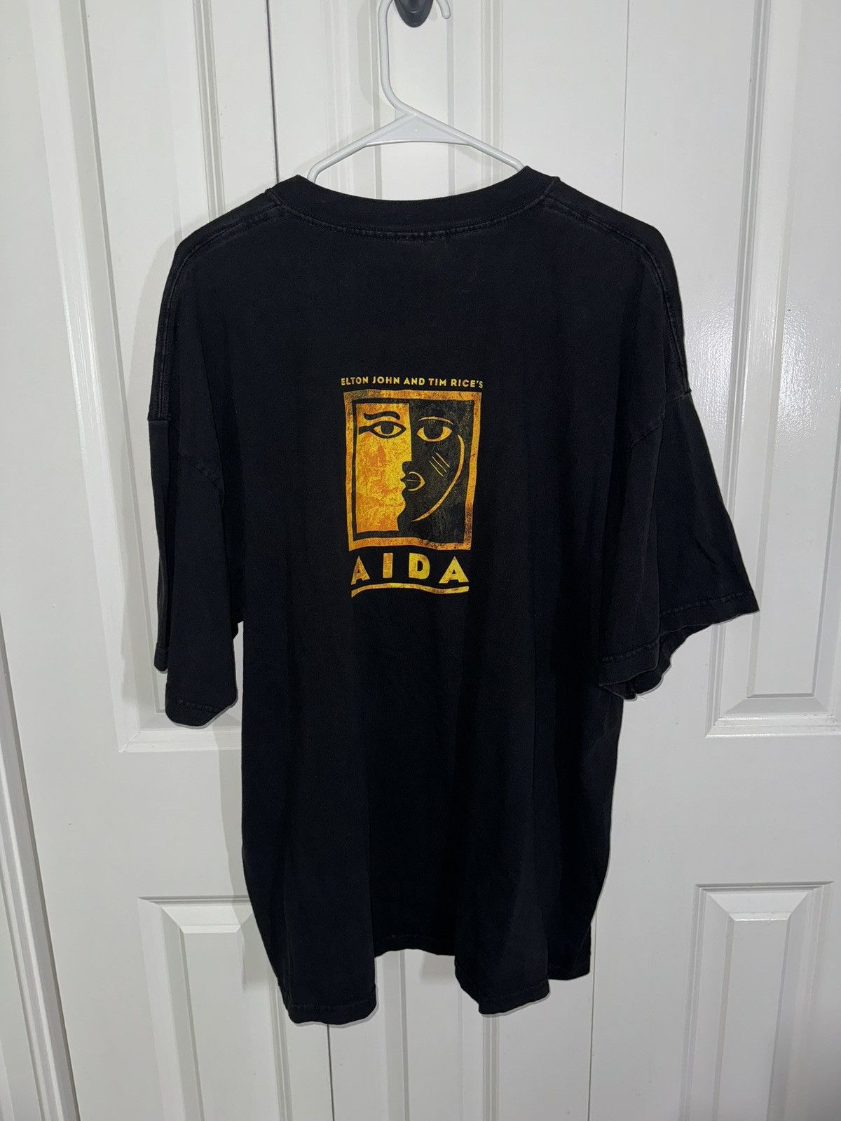 Band Tees × Vintage Vintage Elton John x Tim Rice's Aida Graphic Band Tee 2XL Size US XXL / EU 58 / 5 - 2 Thumbnail