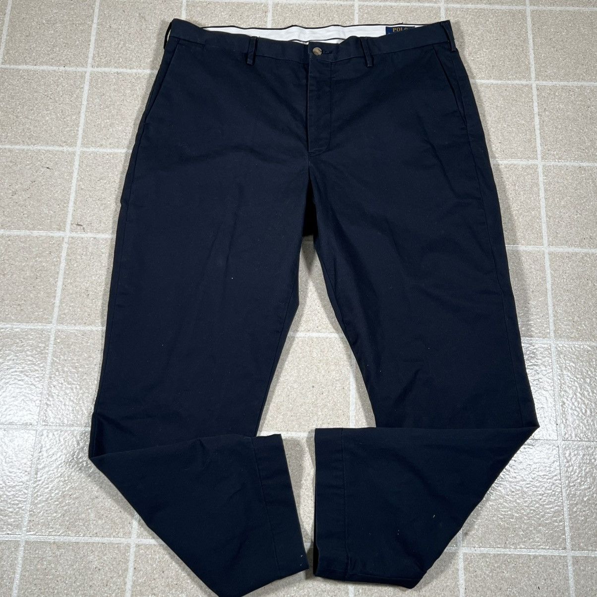 Polo Ralph Lauren Polo Ralph Lauren Stretch Slim Fit Chino Pants Navy Blue Size US 38 / EU 54 - 1 Thumbnail