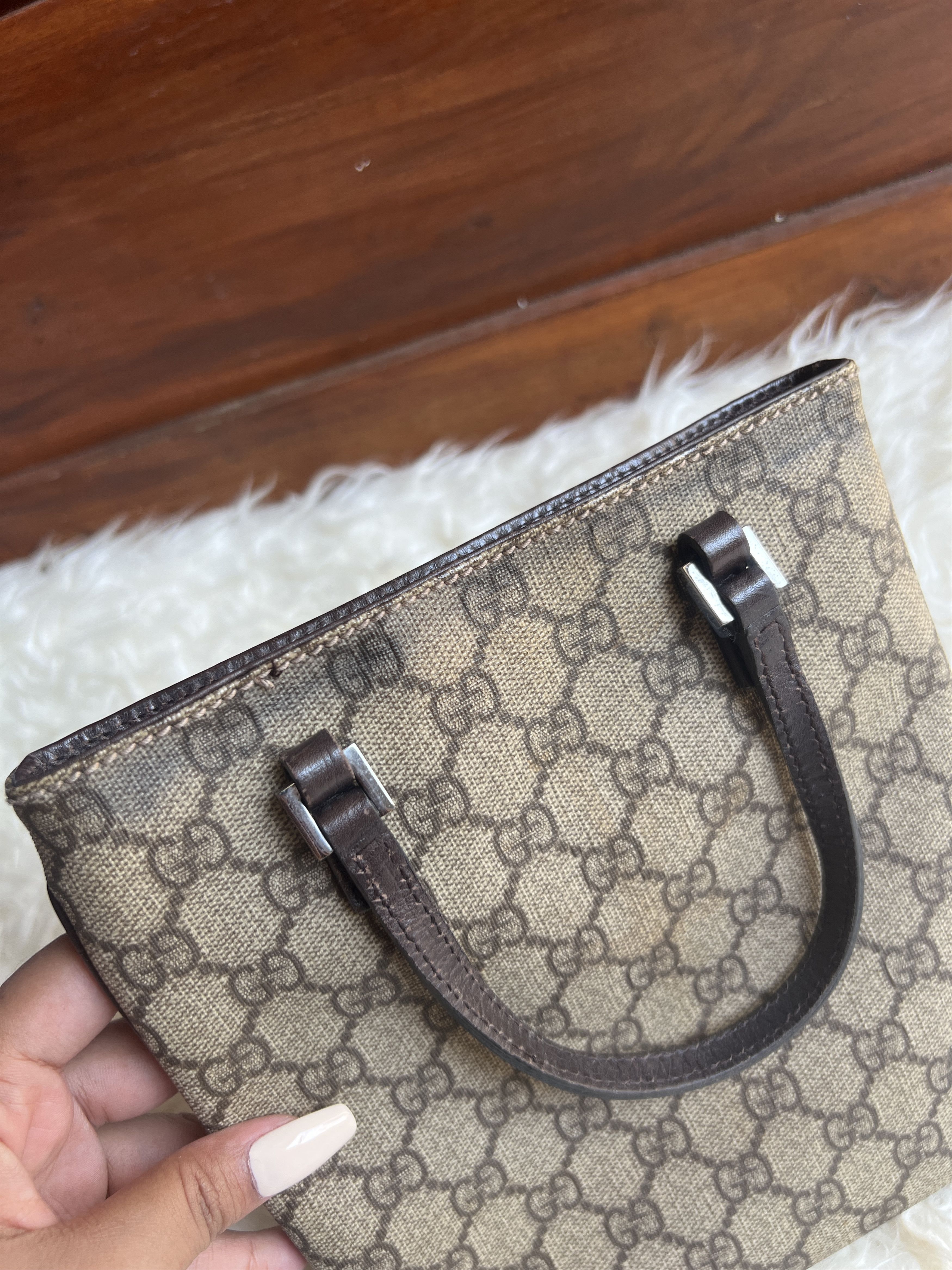 Gucci Authentic Rare Gucci GG Canvas Mini Tote Bag Size ONE SIZE - 7 Thumbnail