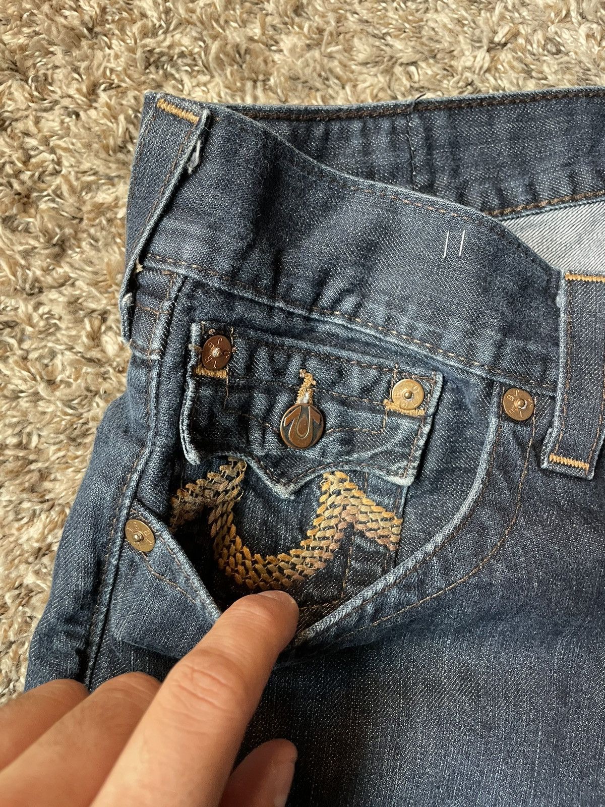 True Religion Y2K true religion made in USA denim jeans Size US 34 / EU 50 - 7 Thumbnail