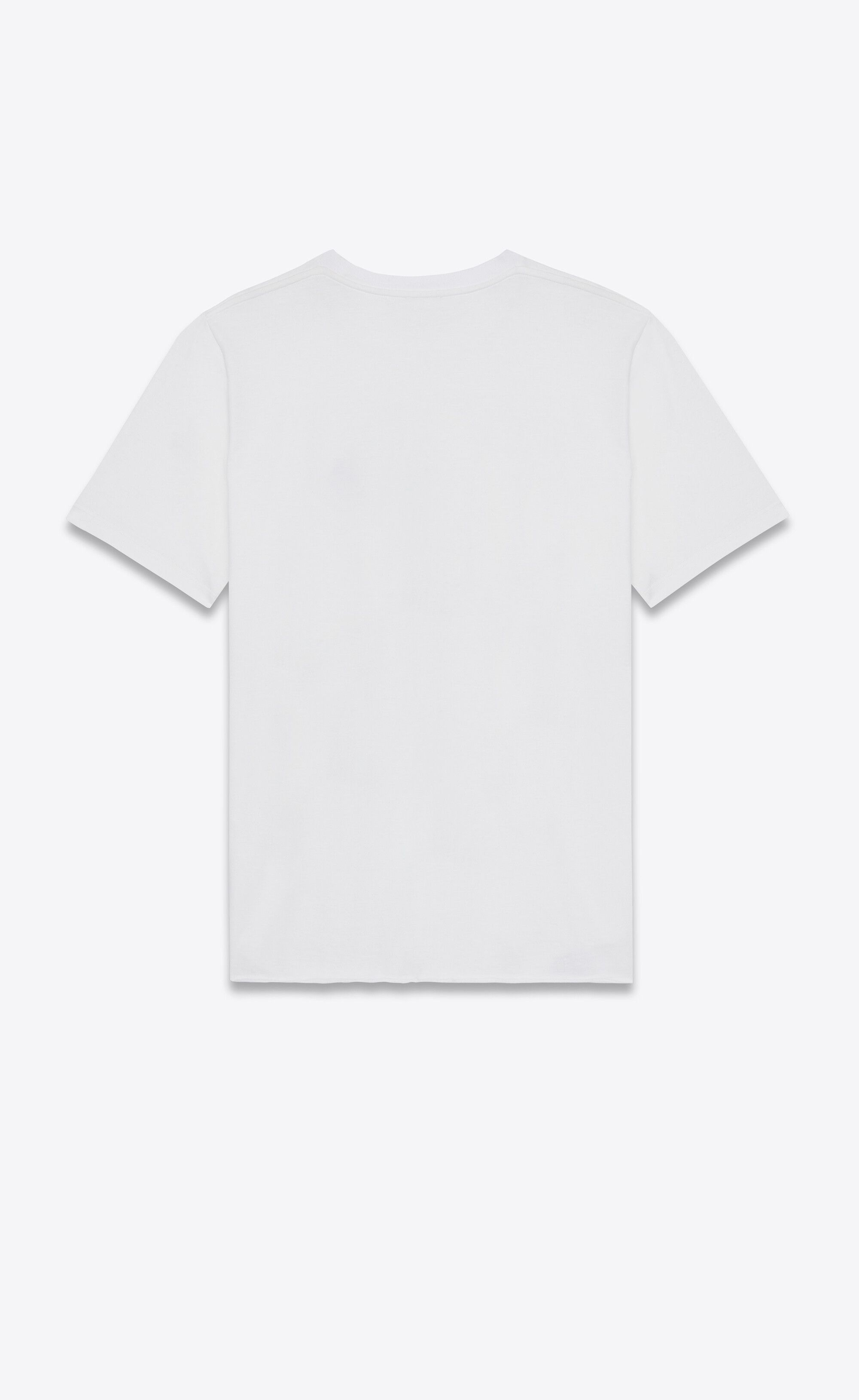 Saint Laurent Paris o1tr1nto0325 615522 Heart T-Shirt in White Size M / US 6-8 / IT 42-44 - 2 Thumbnail