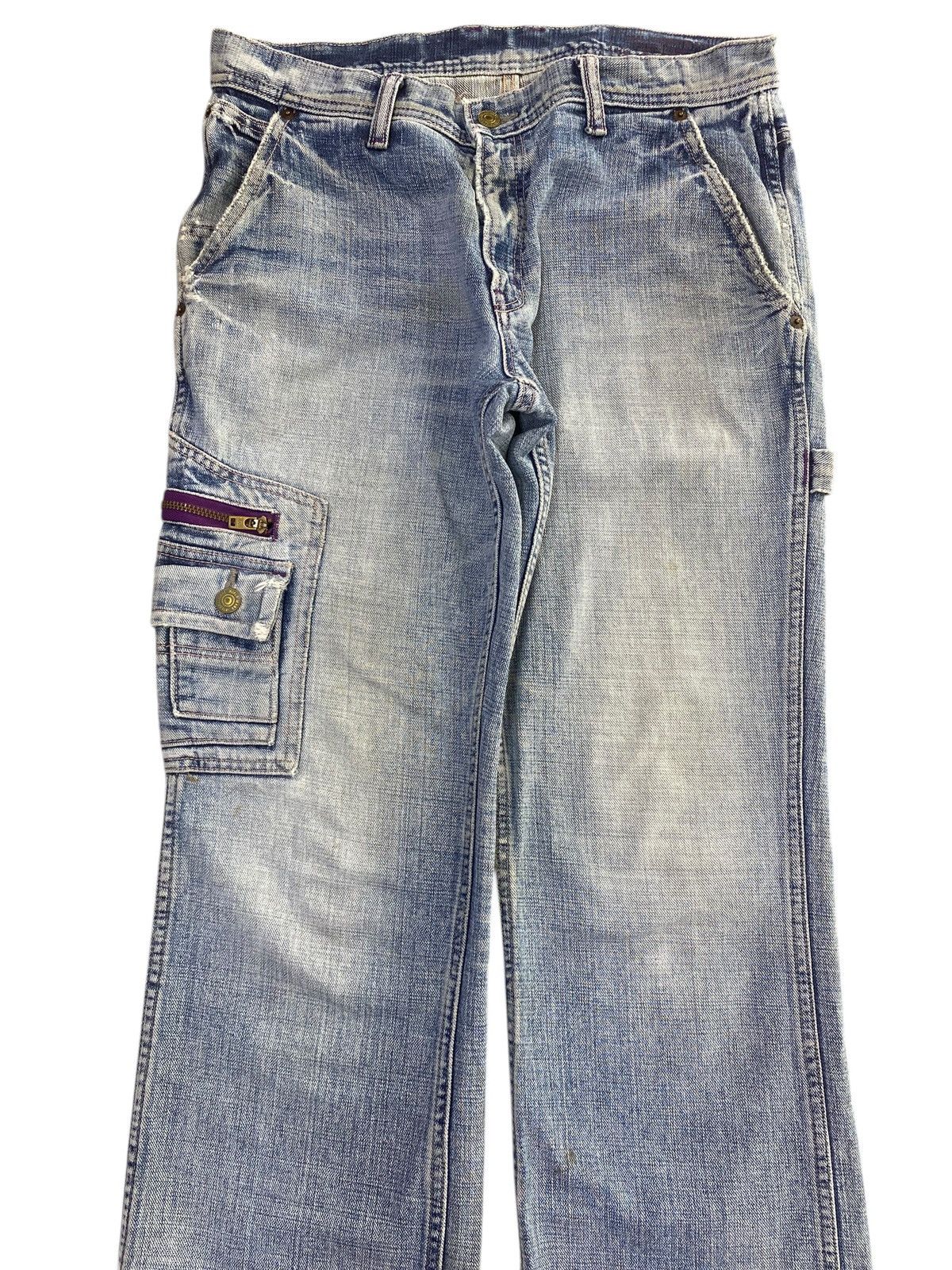 Japanese Brand Japanese Brand Back Carpenter Style Wide Leg Jeans Size US 30 / EU 46 - 2 Thumbnail