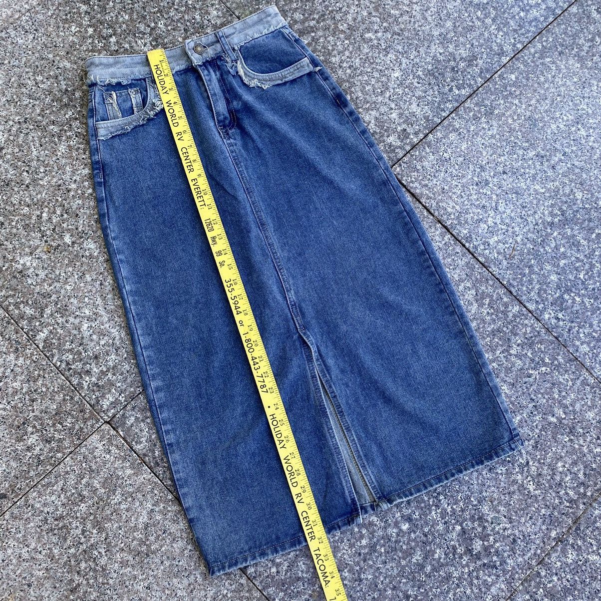 Icicle denim skirt