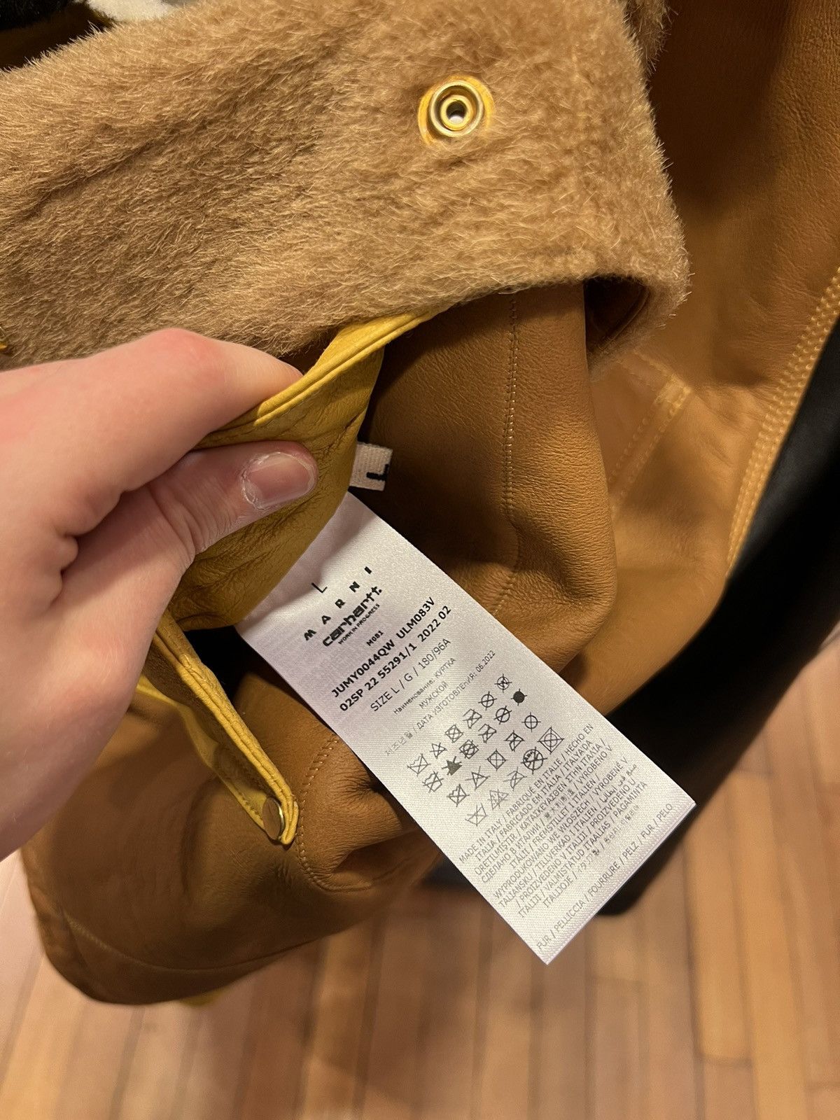 Carhartt Wip × Marni Carhartt WIP X Marni Leather & Fur Reversible Chore Coat Size US L / EU 52-54 / 3 - 9 Thumbnail