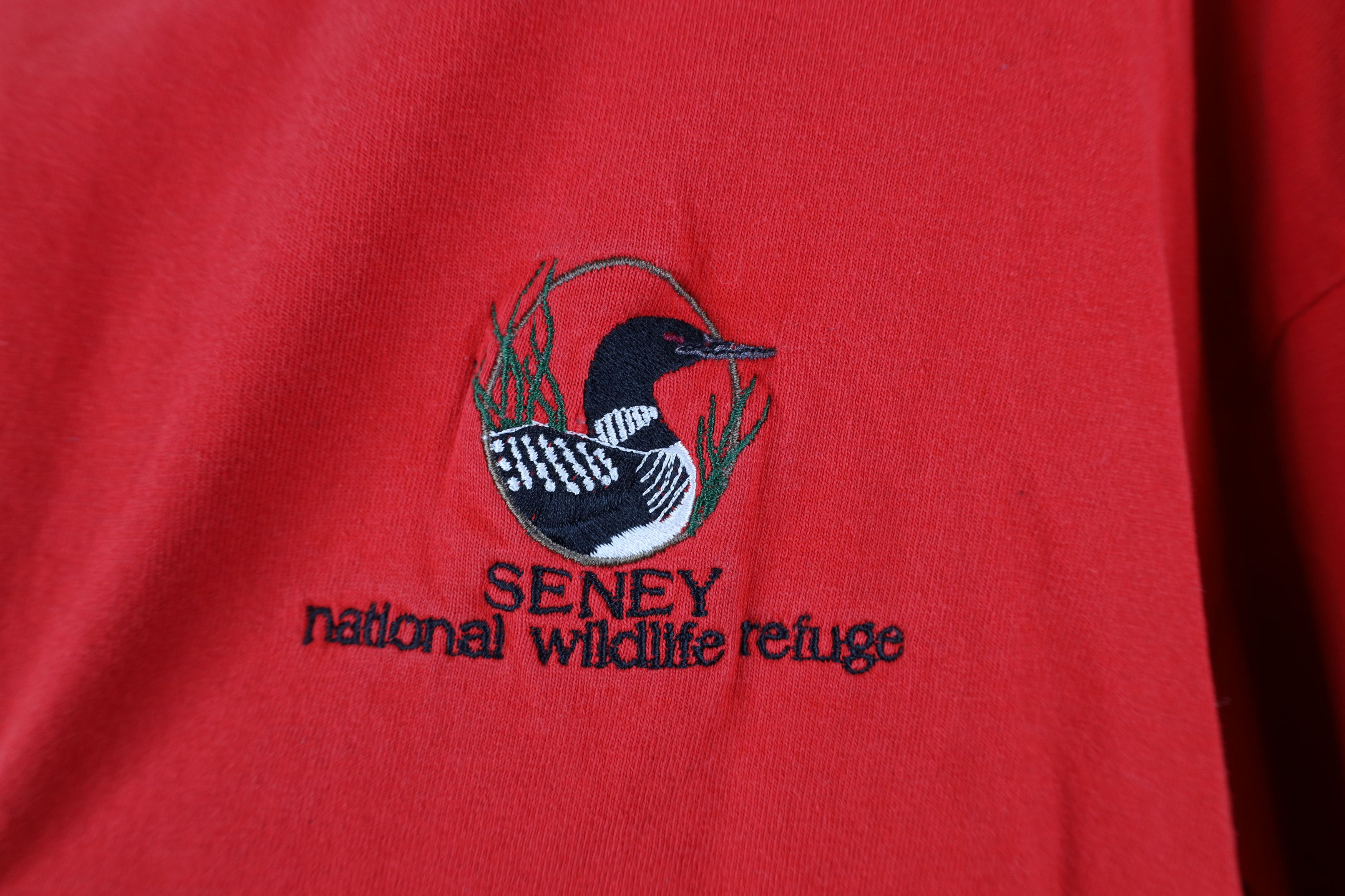 Vintage Vintage 90s National Wildlife Refuge Long Sleeve T-Shirt Size US L / EU 52-54 / 3 - 4 Thumbnail