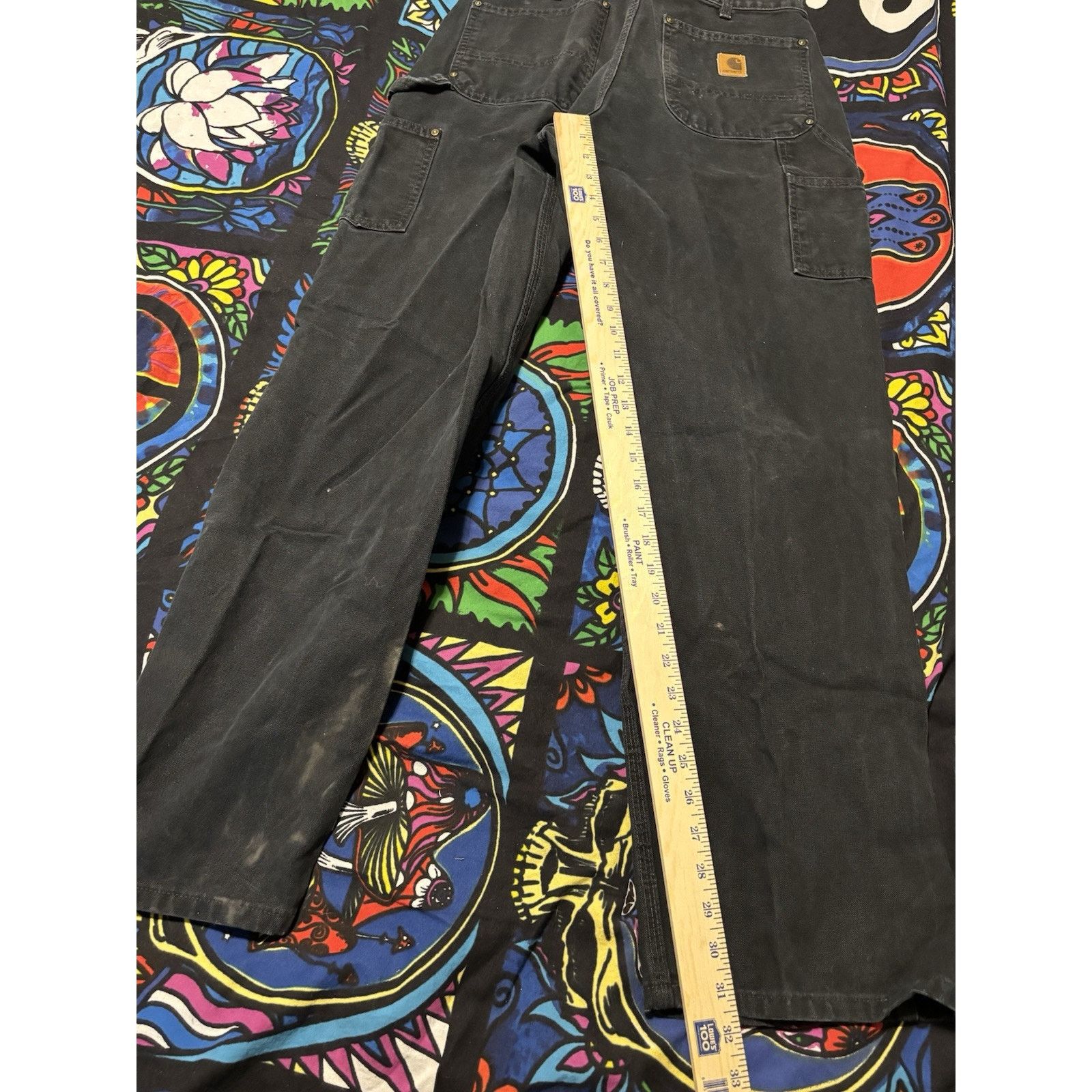 Vintage carhartt doubleknee black rare small distressed Pant 33 X 34 Size US 33 - 4 Thumbnail