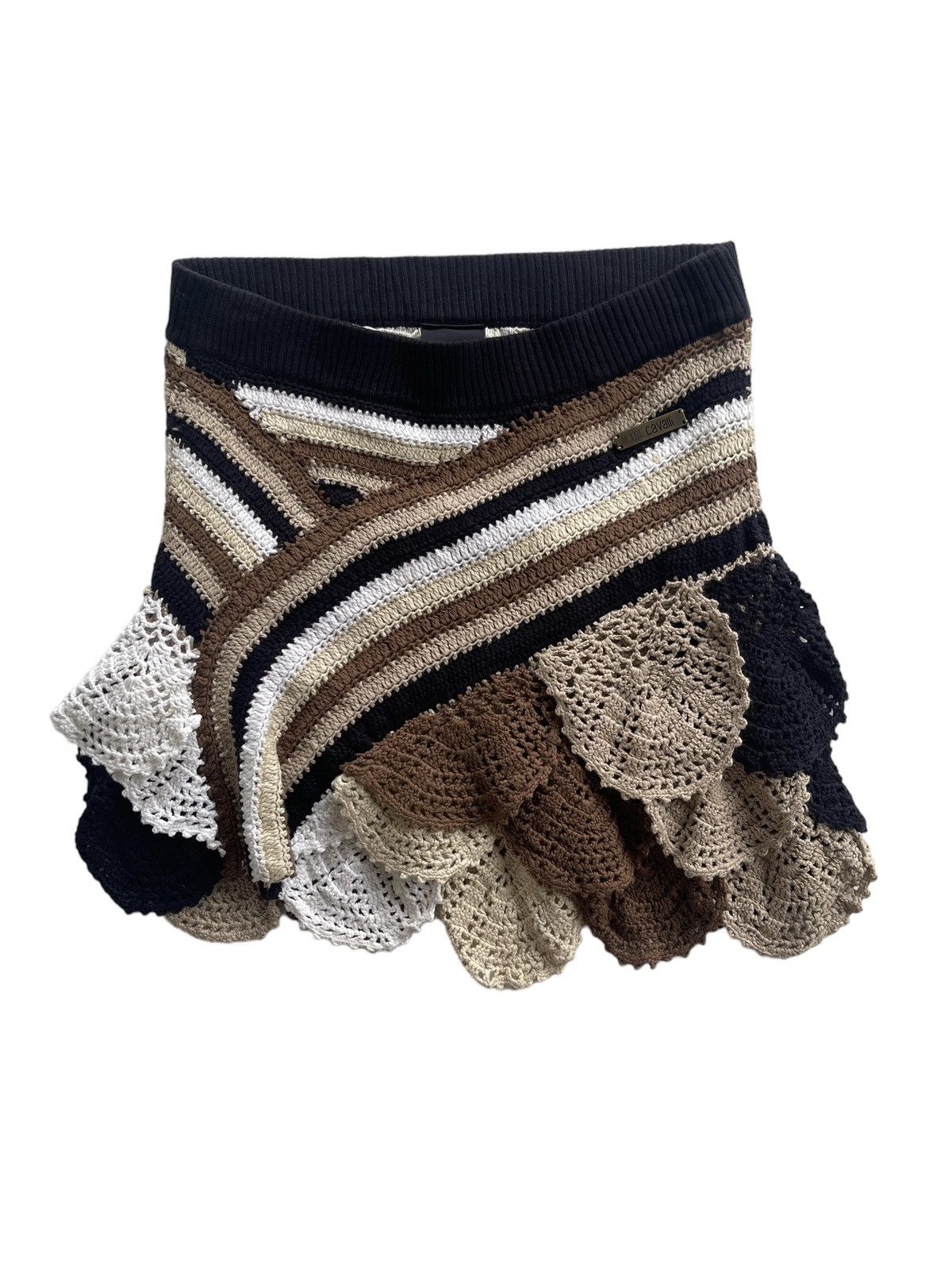Just Cavalli Just Cavalli Crochet Mini Skirts Size 30" / US 8 / IT 44 - 1 Thumbnail