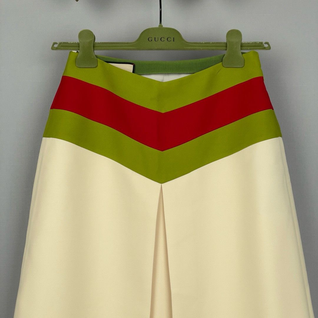 Gucci GUCCI Runway Chevron vintage Web skirt Size 27" / US 4 / IT 40 - 6 Thumbnail