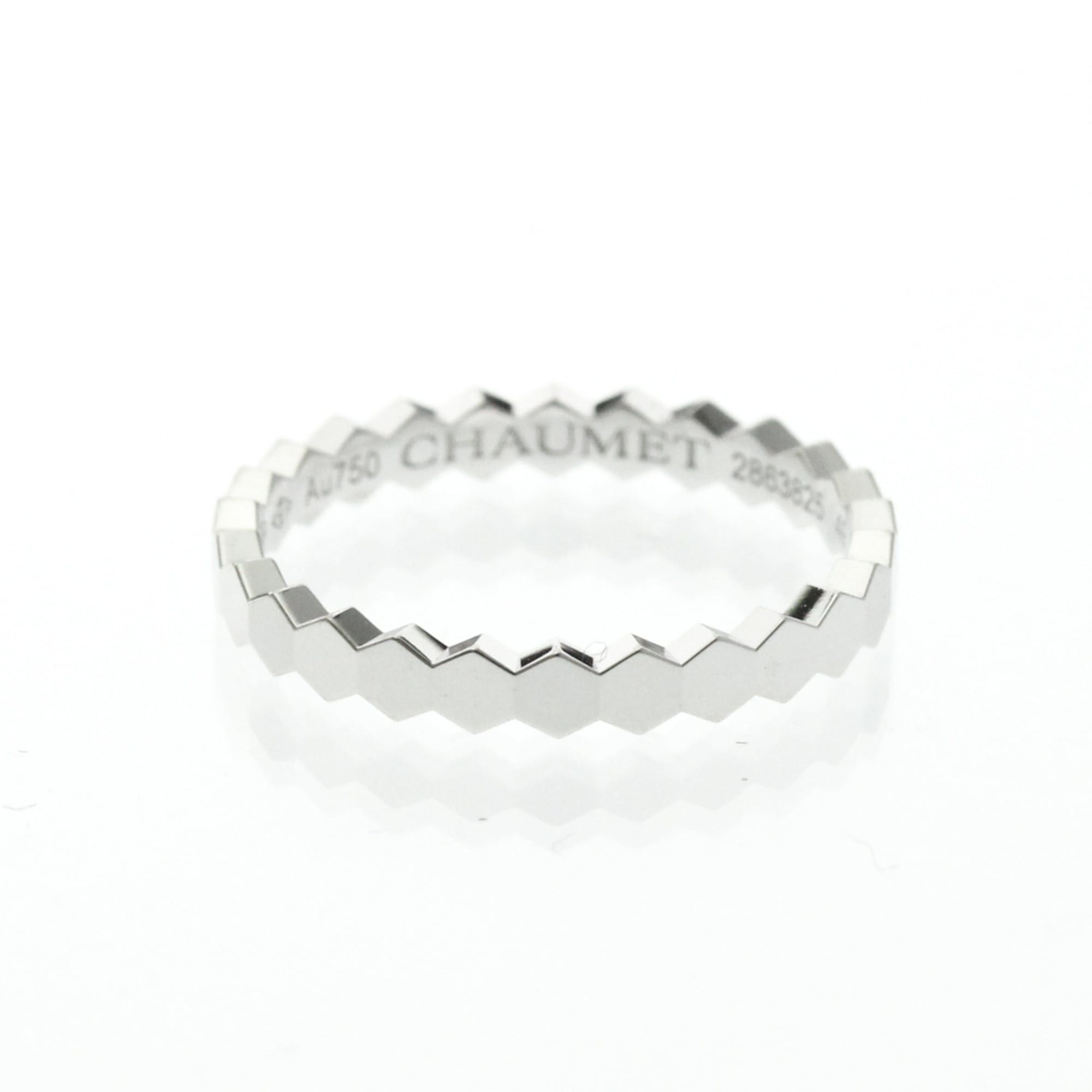 Other Chaumet Be My Love Honeycomb Ring 081930-049 White Gold (18K) Fashion No Stone Band Ring Silver Size ONE SIZE - 1 Thumbnail
