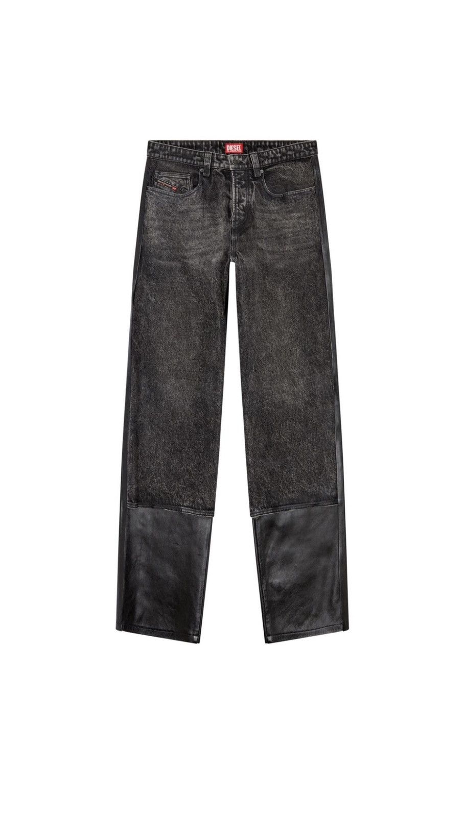 Diesel Diesel P-BRETCH Leather and denim Pant Size US 32 / EU 48 - 1 Thumbnail