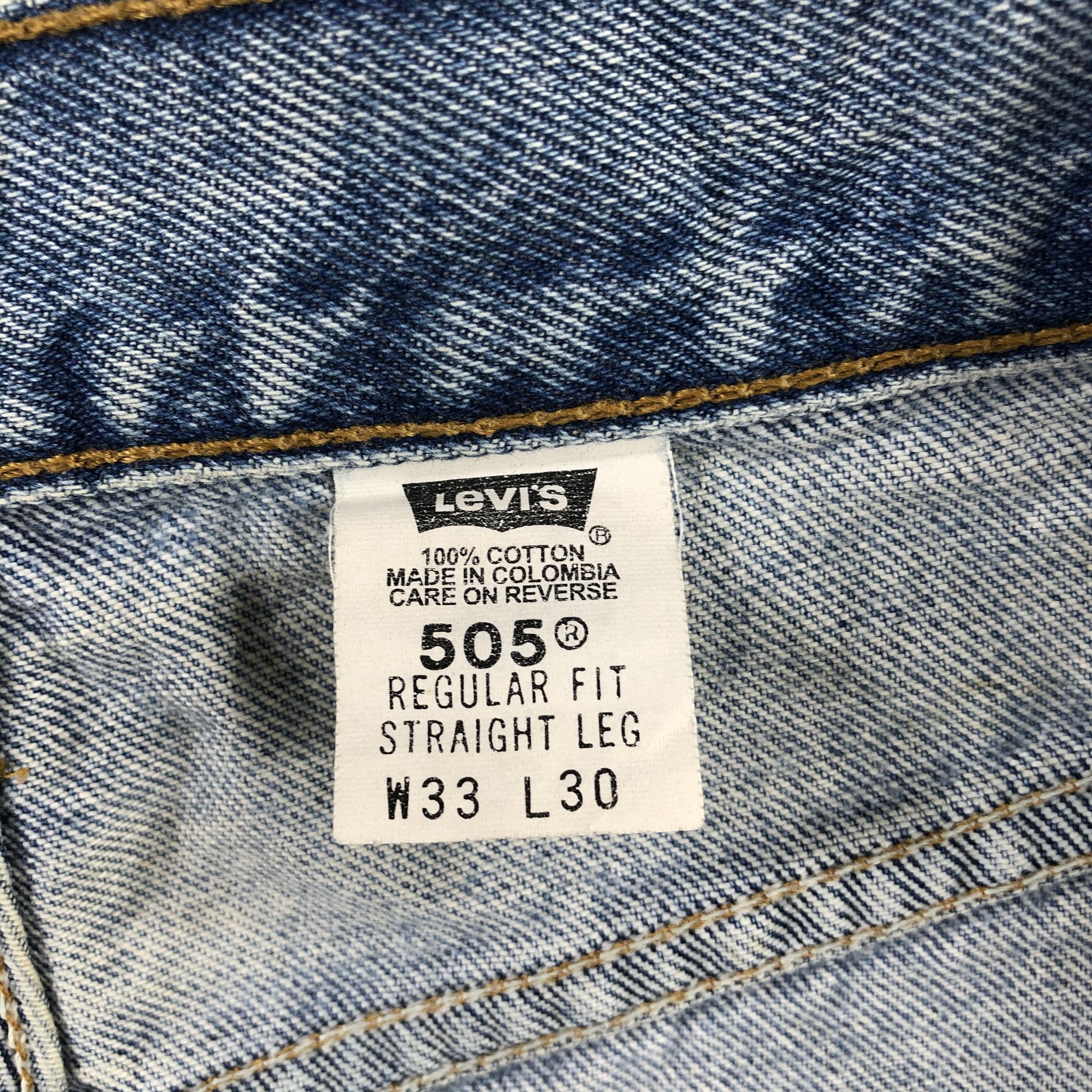 Levi's Vintage 90s Levis 505 Jeans Medium Wash Denim KJ983 Size US 32 / EU 48 - 15 Thumbnail