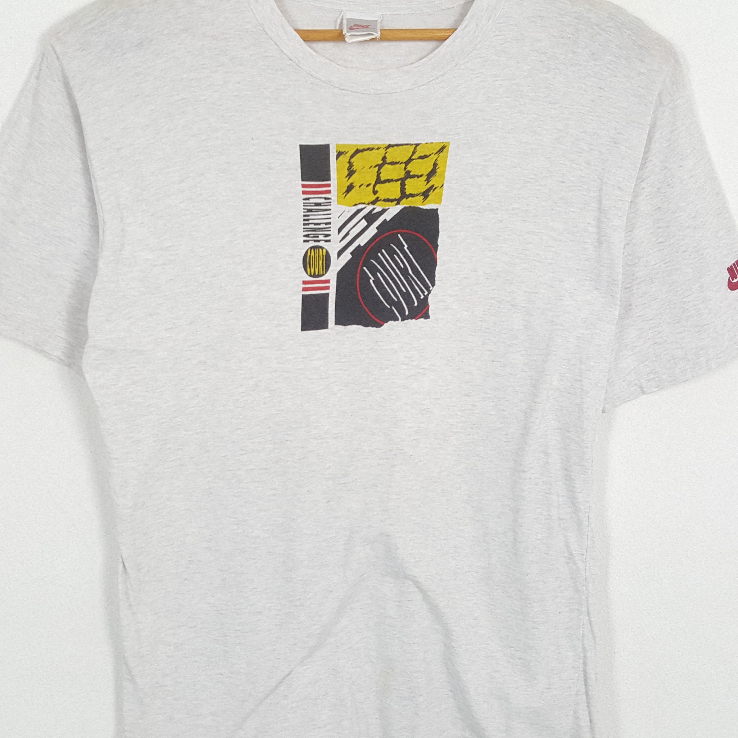 Japanese Brand × Nike × Vintage Vintage NIKE Challenge Court Tennis Style T-Shirts Size US L / EU 52-54 / 3 - 2 Thumbnail