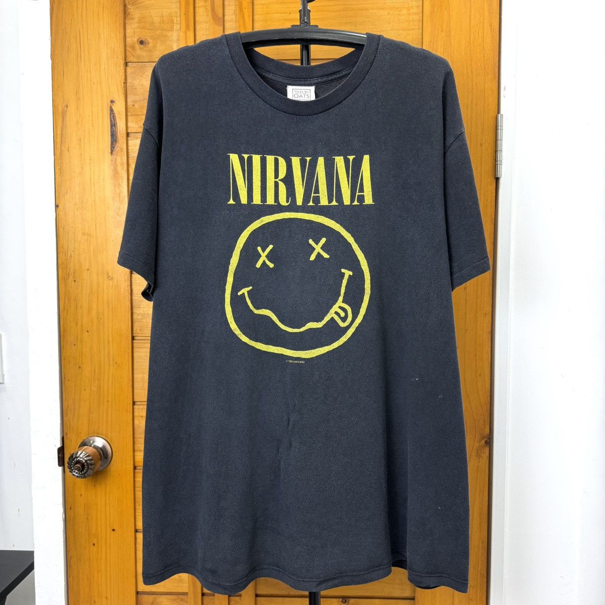 Nirvana Vintage Nirvana Smiley Shirt 1992 Size US XL / EU 56 / 4 - 1 Thumbnail